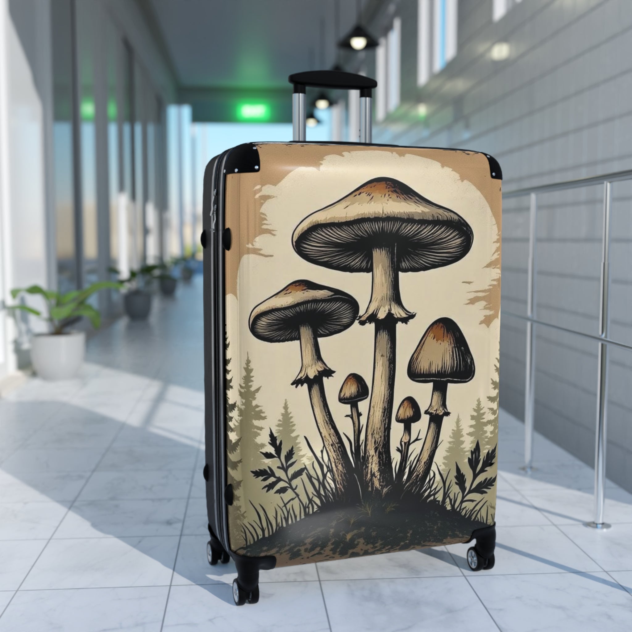 Suitcase: Mushroom Forest Suitcase – Botanical Travel Carry-On