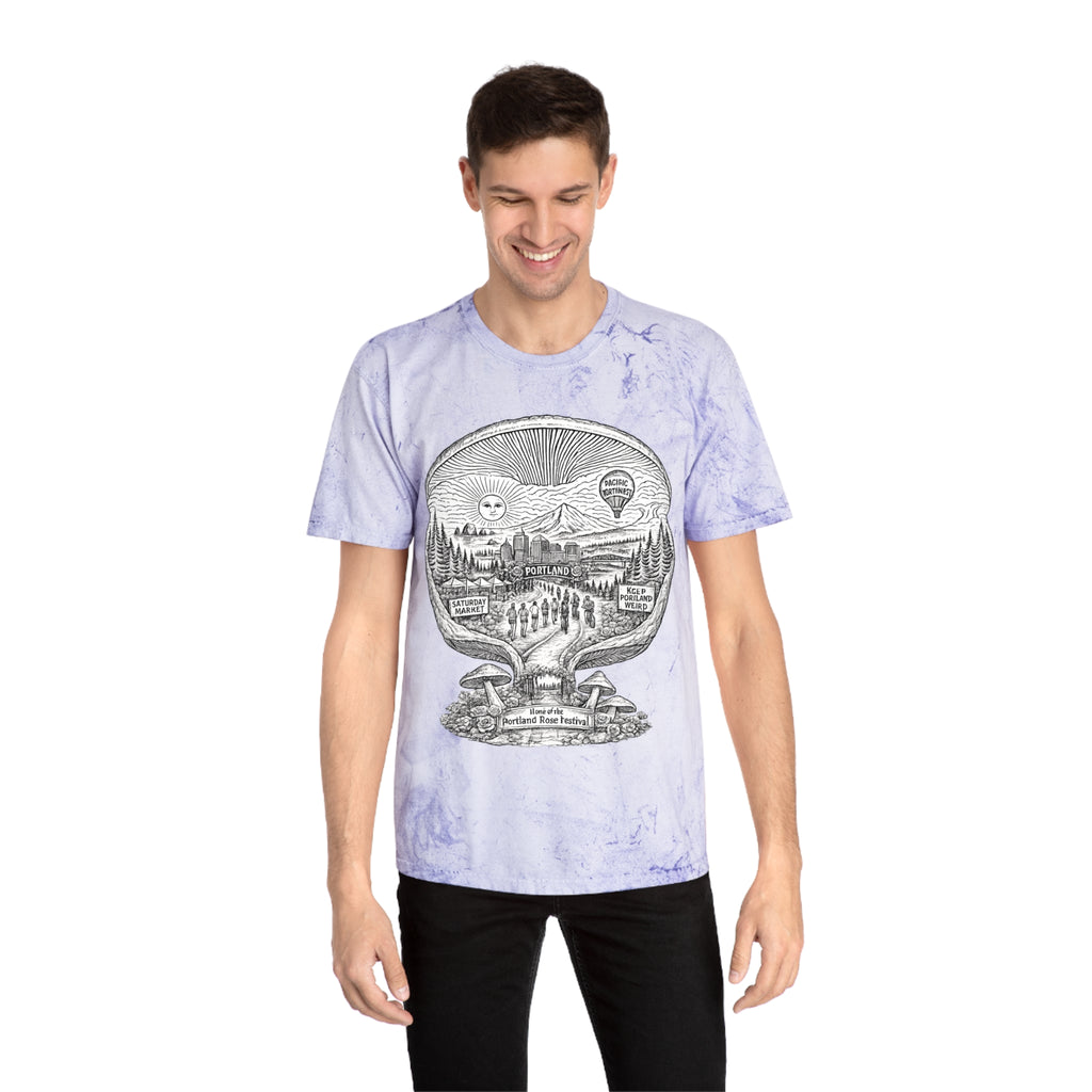 City: Portland Mushroom Vintage T-Shirt