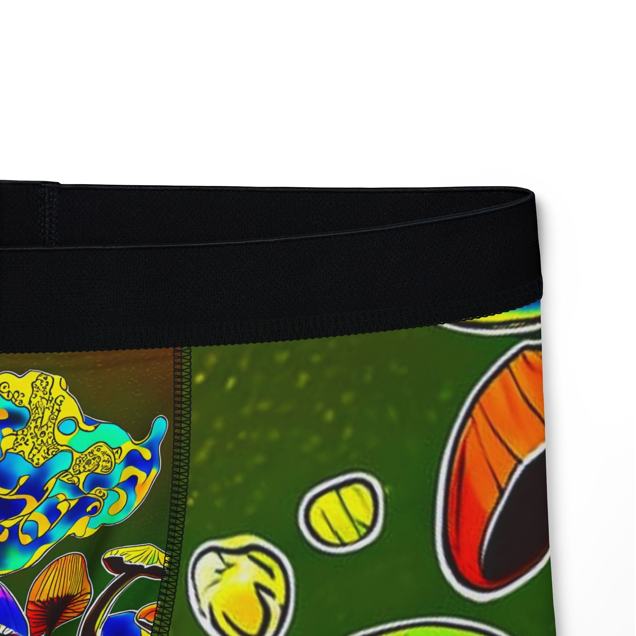 Mushroom Pattern Men’s Boxers — Colorful Psychedelic Fungi Print