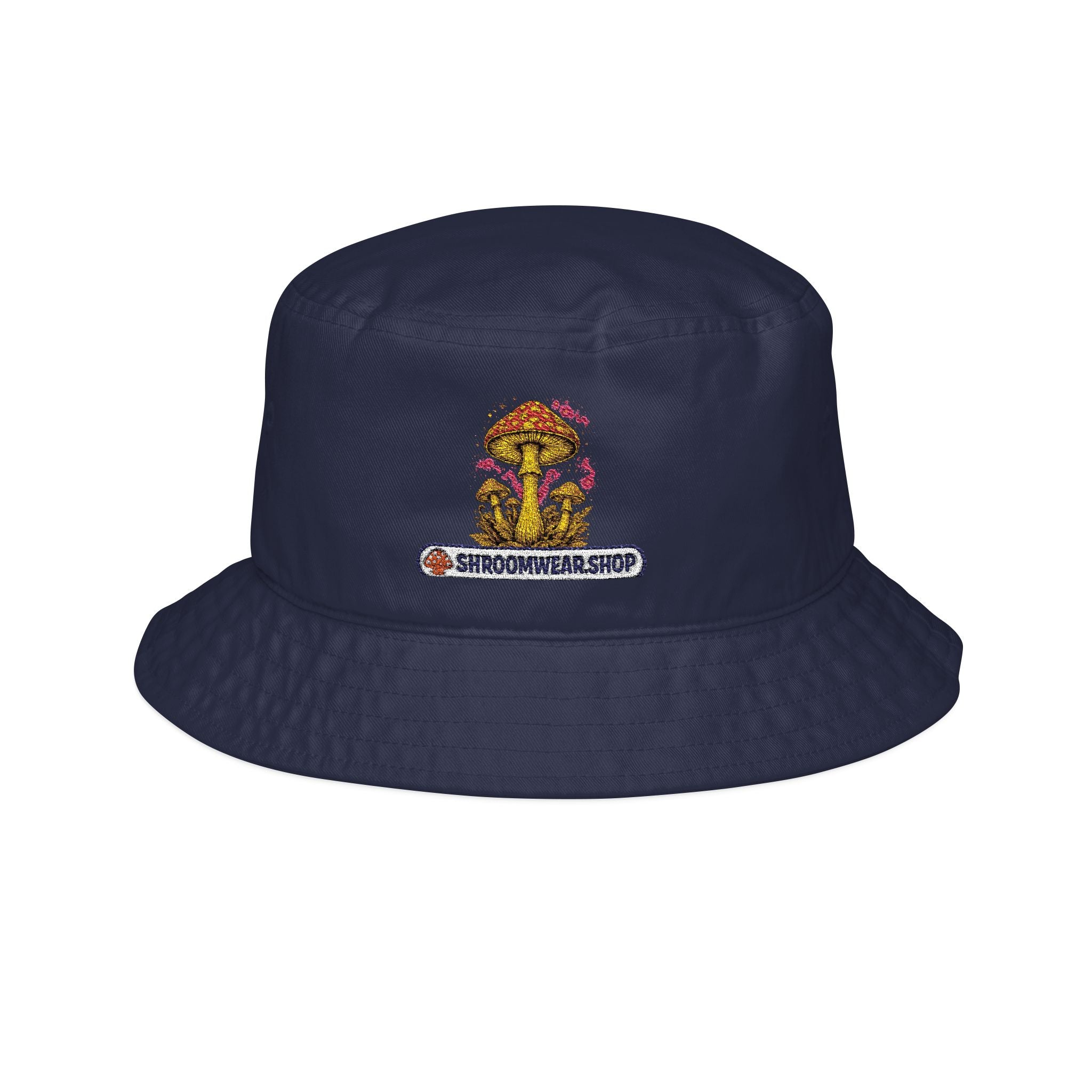 Mushroom Garden Bucket Hat — Floral Psychedelic Nature Graphic