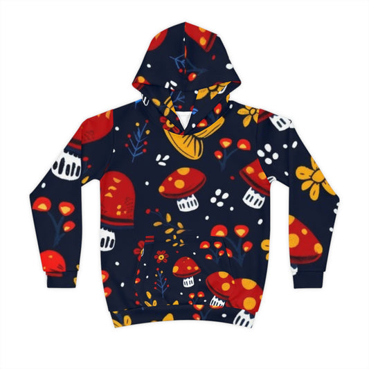 🍄🌌 Midnight Enchanted Forest Hoodie 🌟🌿
