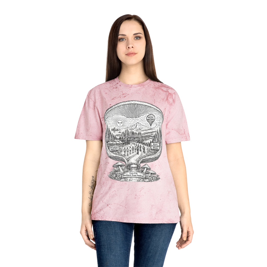City: Portland Mushroom Vintage T-Shirt