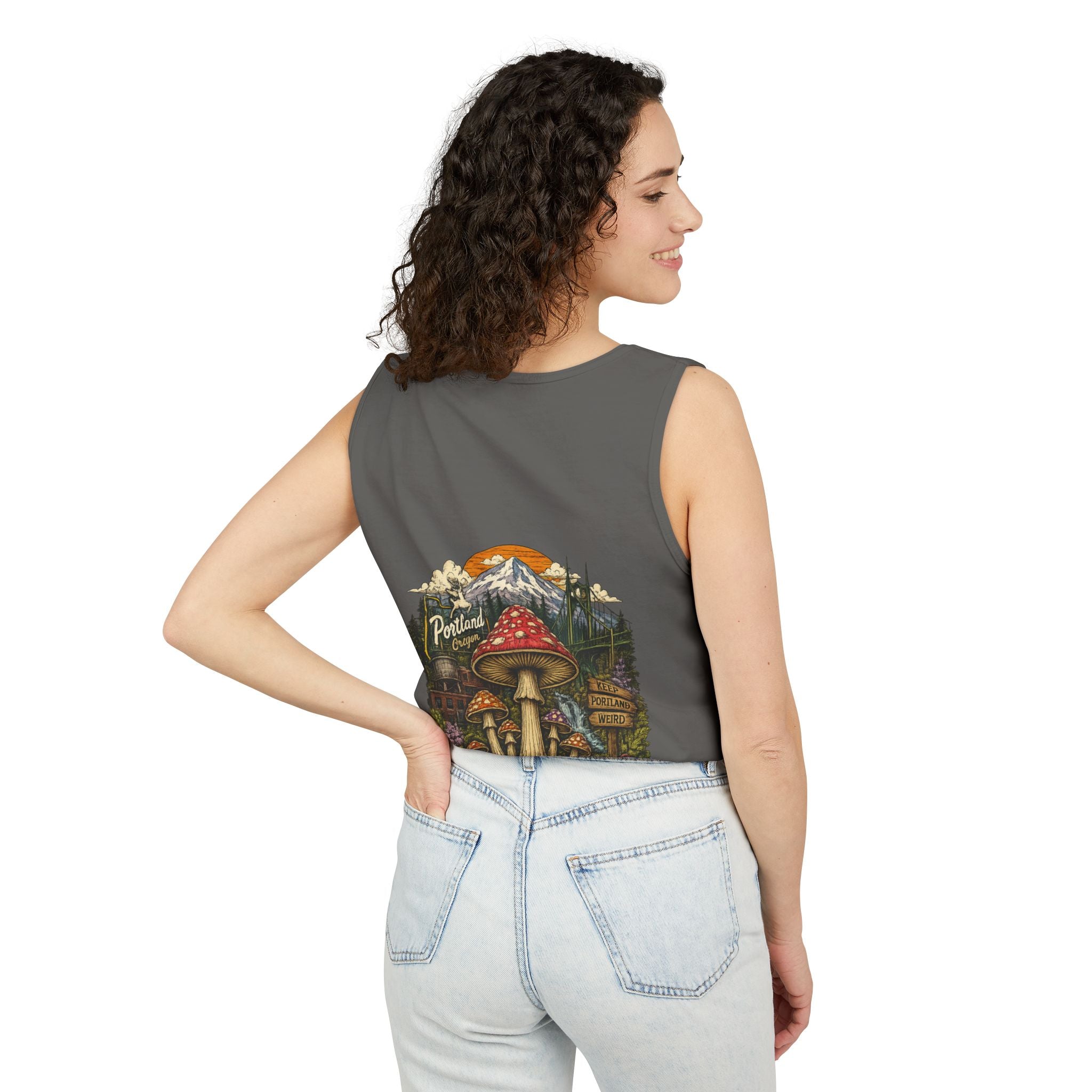 Mushroom Tank Top — Psychedelic & Portland Forest Graphic Tank