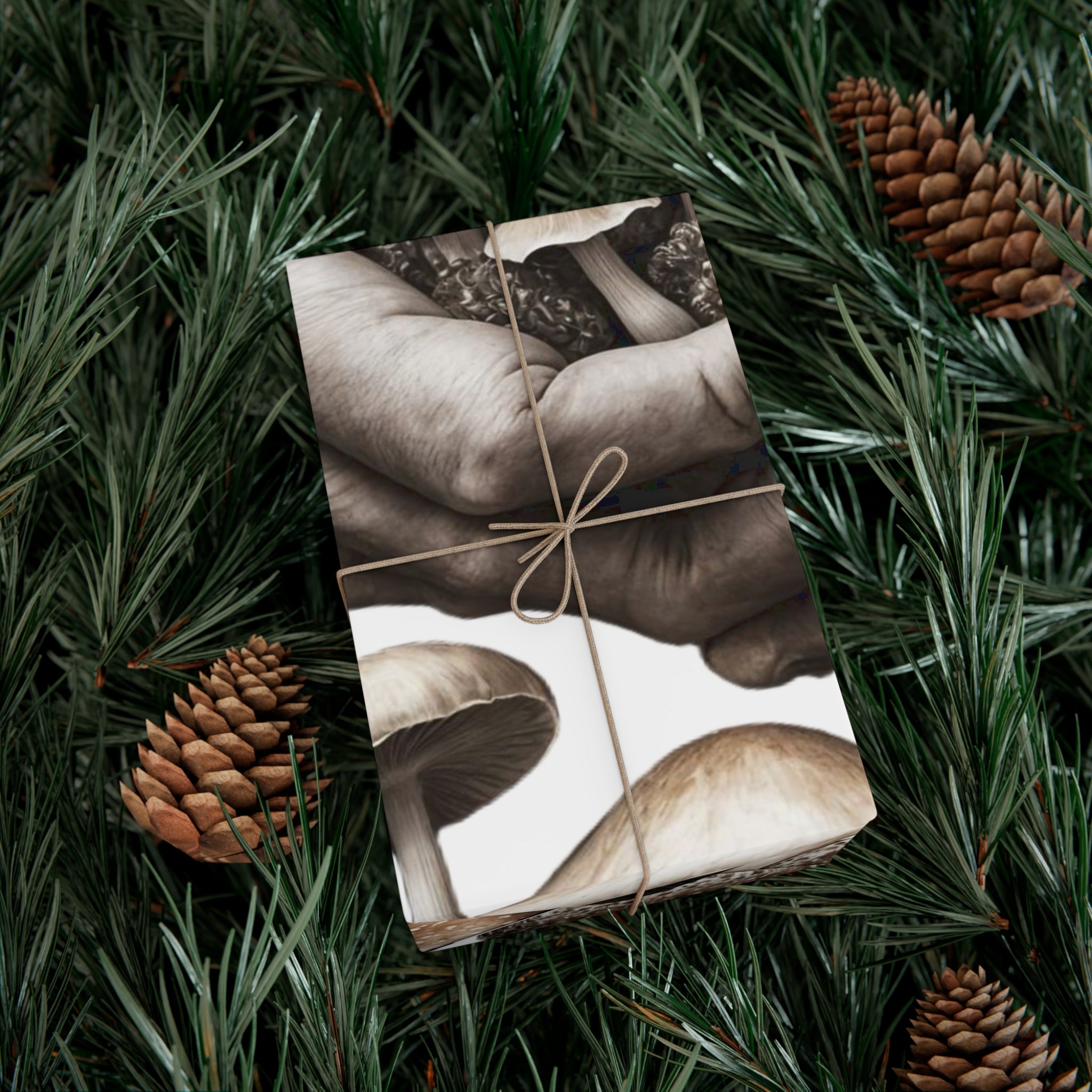 🍄 Hands of the Forest Grounded in Nature, Wrapping Paper