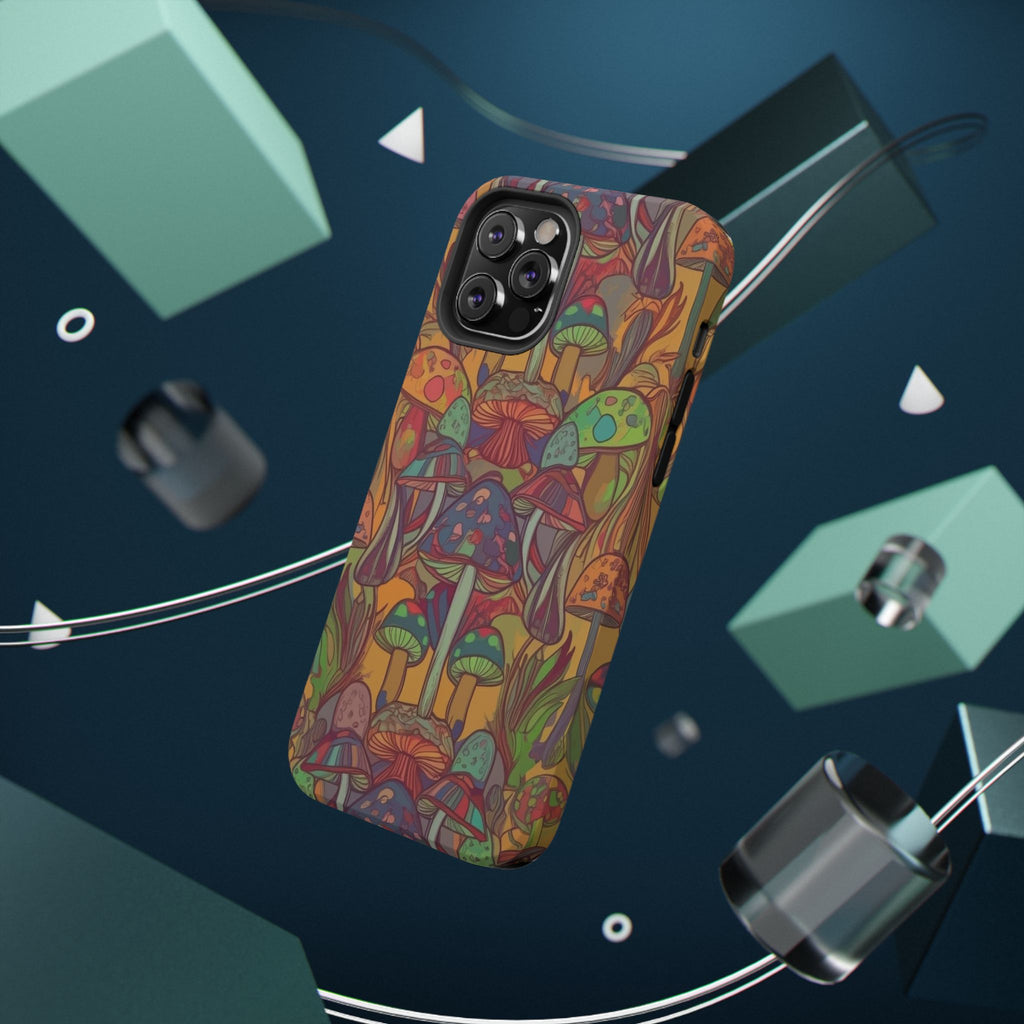 Mushroom Grove Impact-Resistant Case, Unique Phone Cover for Nature Lovers, Mushroom Art Gifts, Phone Accessories for Festivals, [...]