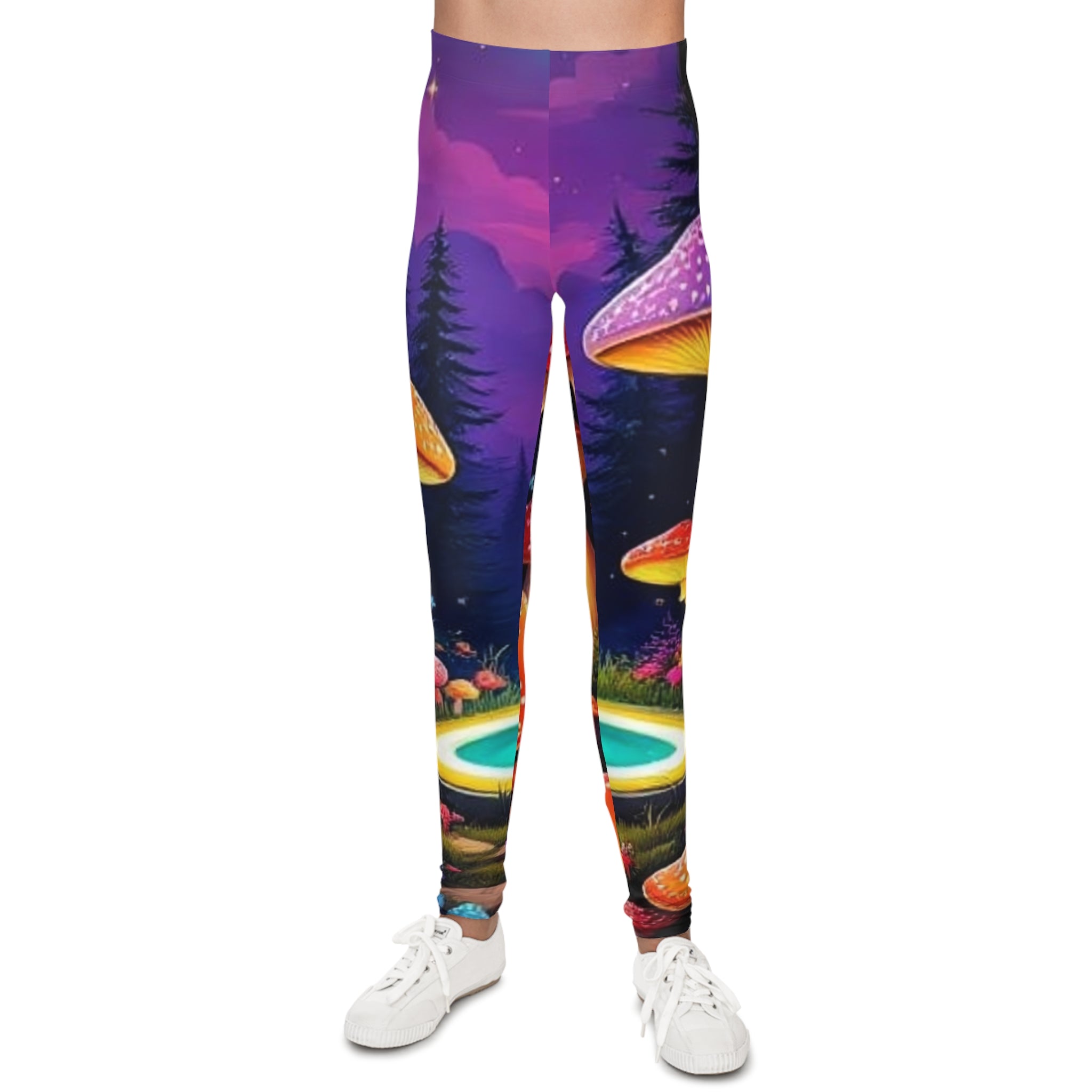 🍄 Into the Mushroom Grove – Kids’ Magical Forest Leggings