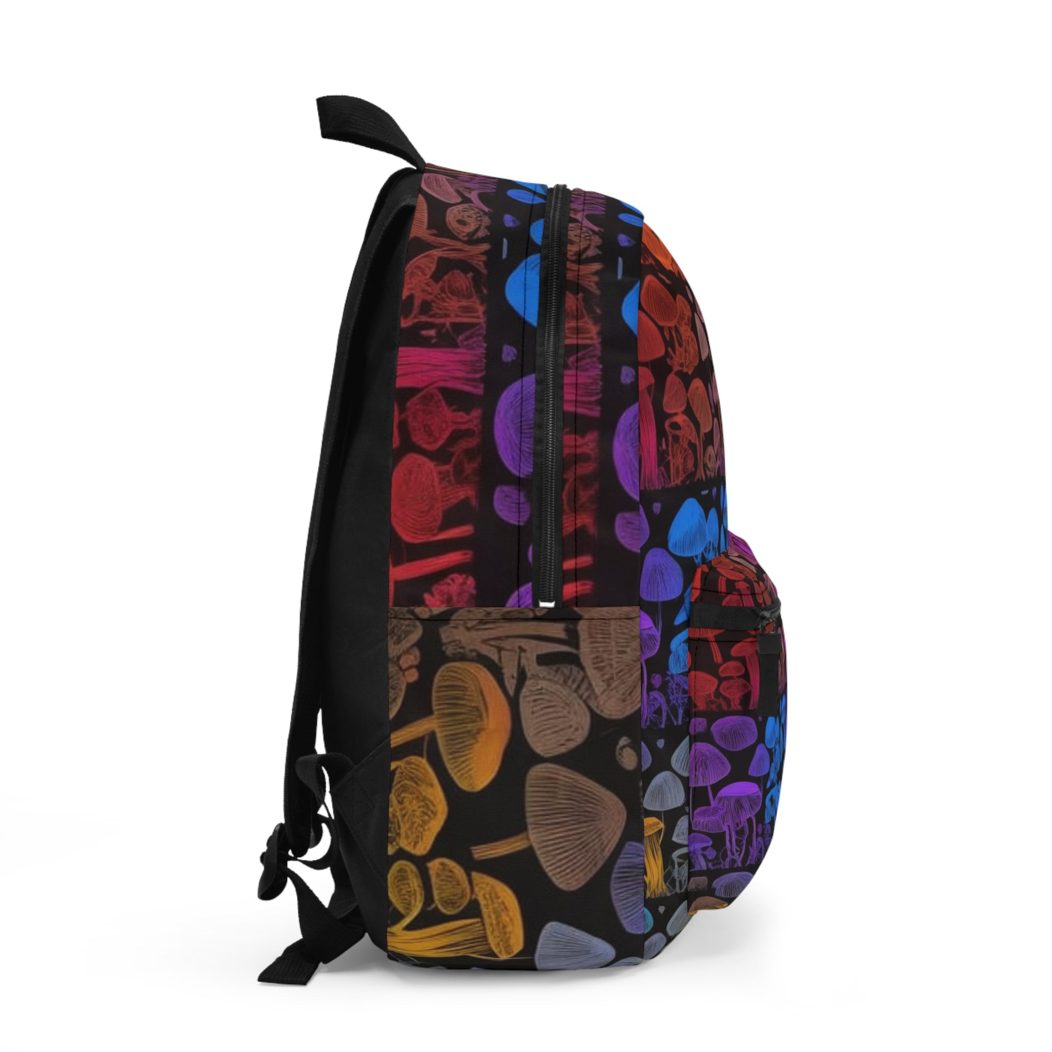 🌈 "Shroom Prism" Backpack – Where Color Meets Curiosity  Step into the spotlight—carrying the whole spectrum of mushroom magic.