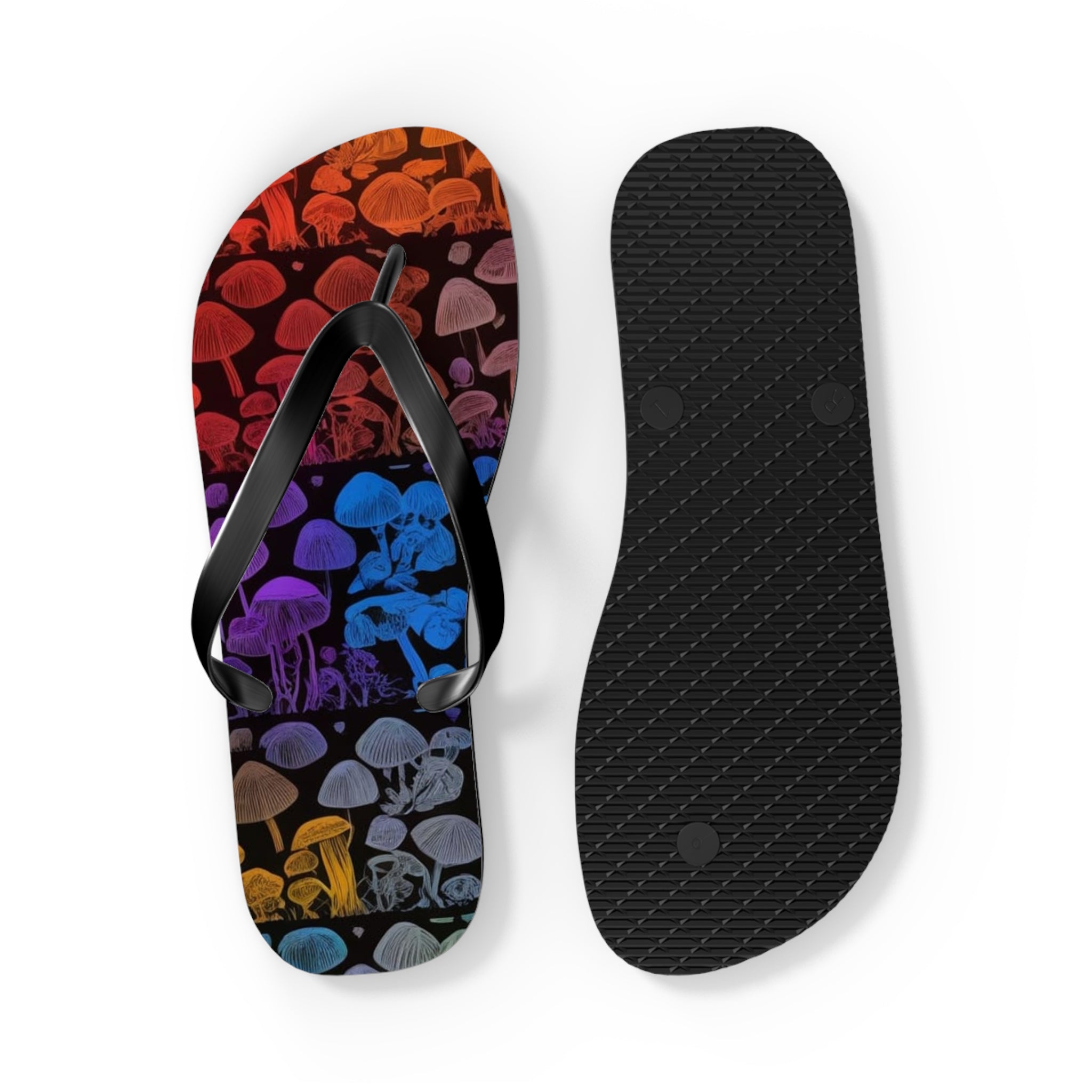 Jellyfish Rainbow Flip Flops — Colorful Beach Sandals