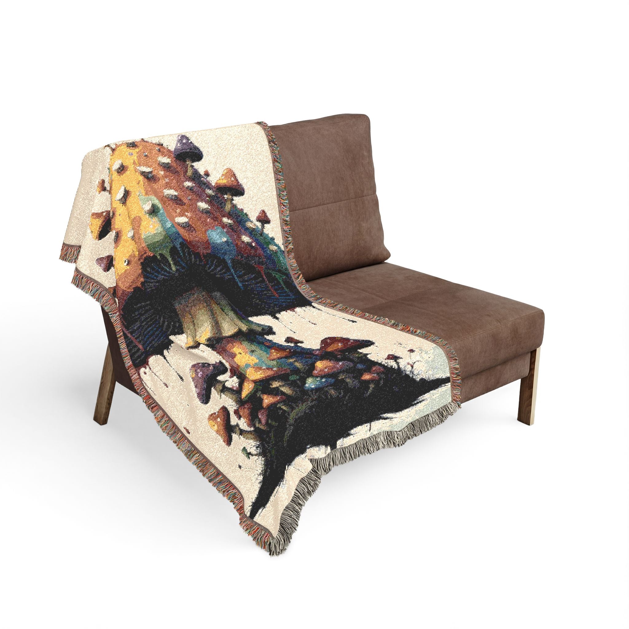 Woven Blanket — Surreal Floating Island Tapestry Throw