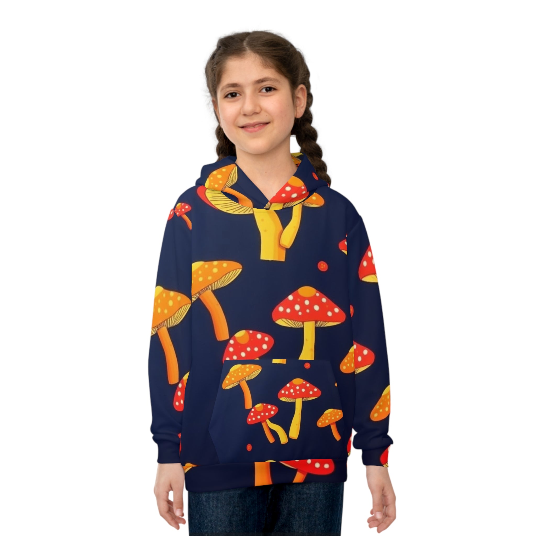 🍄🌟 Golden Toadstool Adventure Hoodie 🌿✨