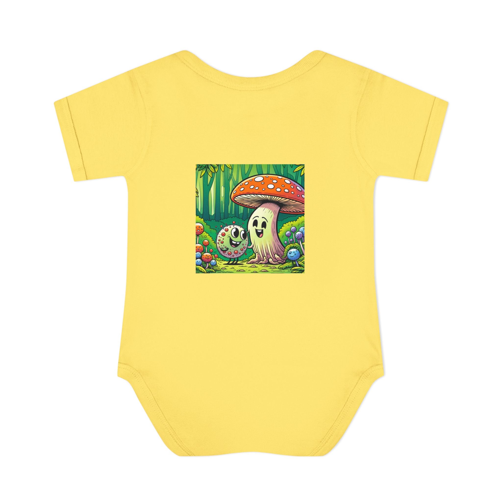 🍄👶 “Forest Friends” Baby Bodysuit One Piece