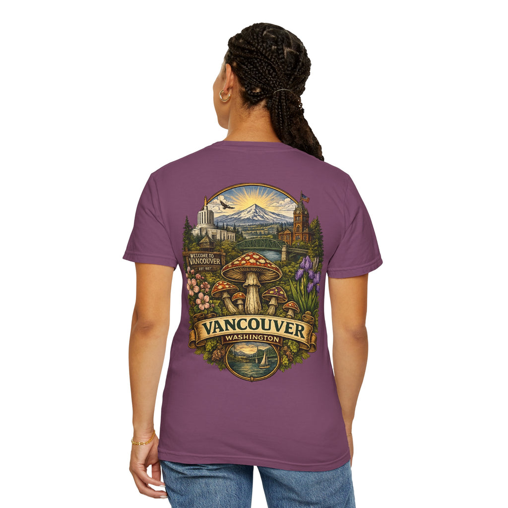 Lake Oswego Mushroom T-Shirt — Vintage Nature & Psychedelic Fungi Design