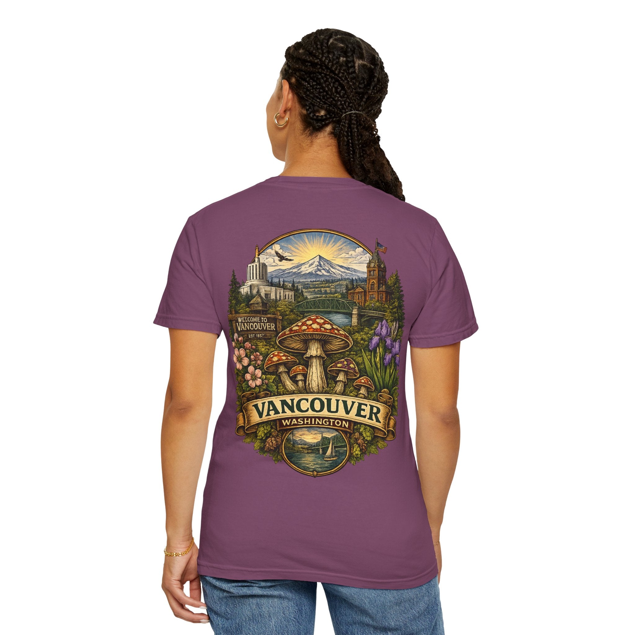 Lake Oswego Mushroom T-Shirt — Vintage Nature & Psychedelic Fungi Design