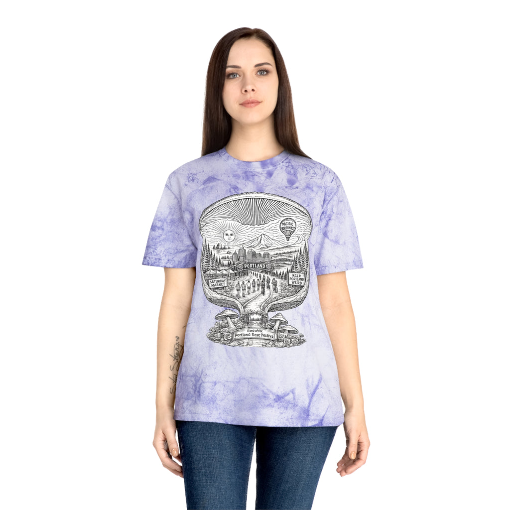City: Portland Mushroom Vintage T-Shirt