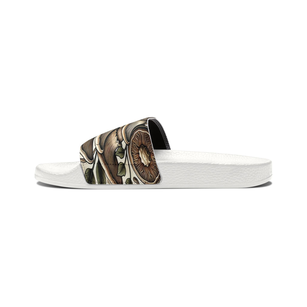 Mushroom Art Slide Sandals — Removable Strap Men's Slides