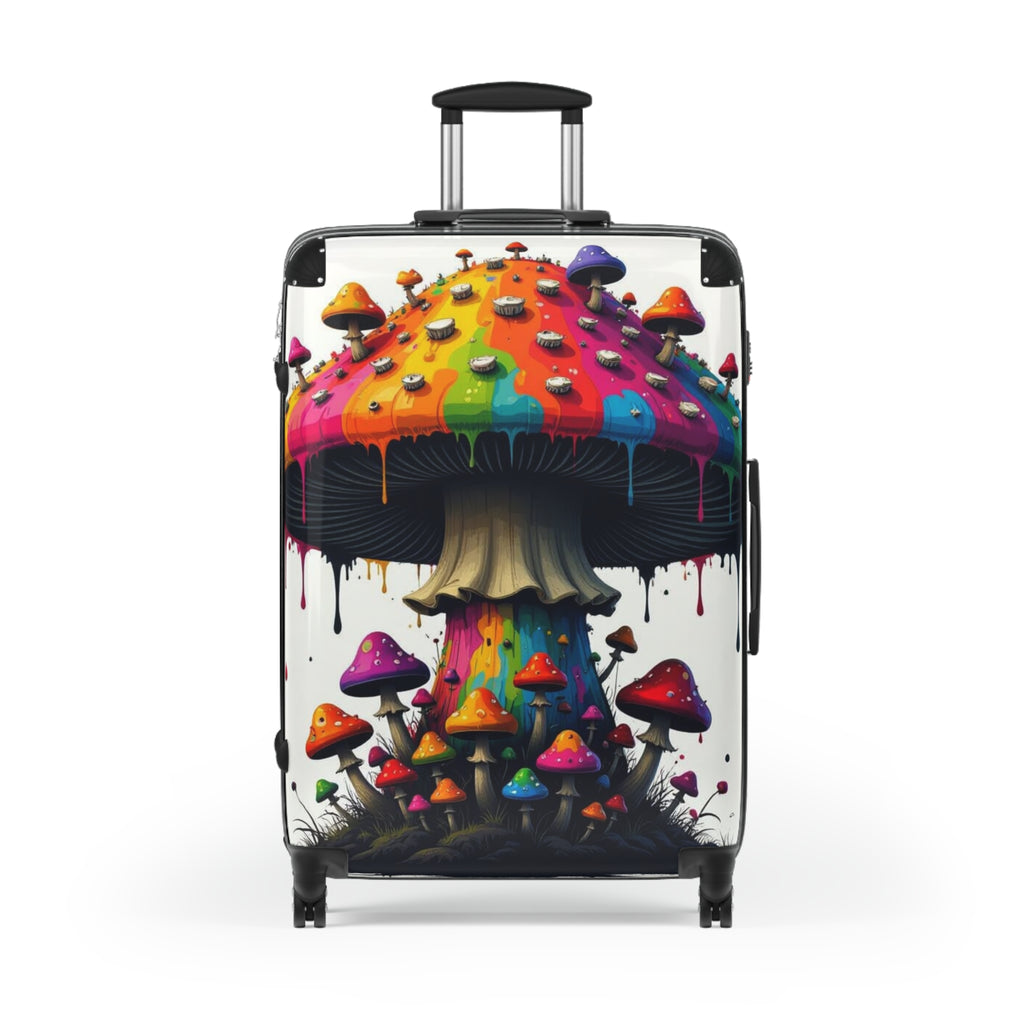 Valise psychédélique champignon arc-en-ciel – Bagage cabine coloré