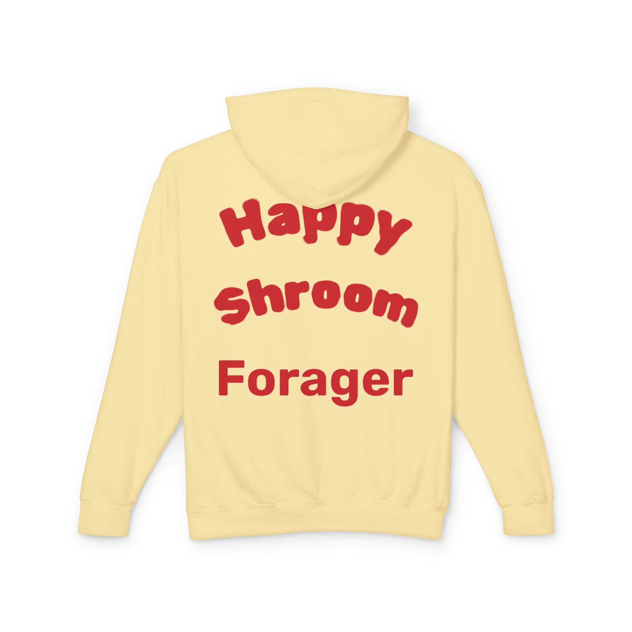 Mushroom Christmas Tree Hoodie — "Happy Shroom Forager" Holiday Pullover
