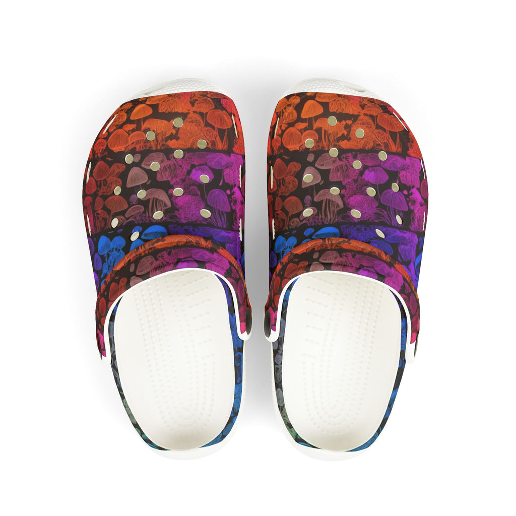 🌈 “Spore Stompers” Kids’ Clogs 🍄