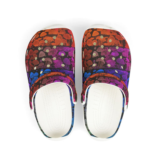 🌈 “Spore Stompers” Kids’ Clogs 🍄
