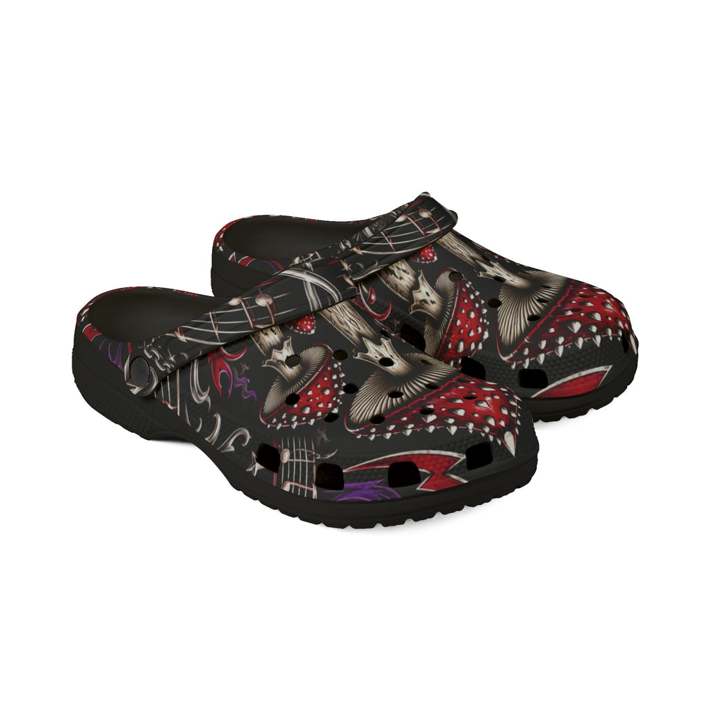 Mushroom Pattern EVA Clogs – Red Toadstool Garden Shoe