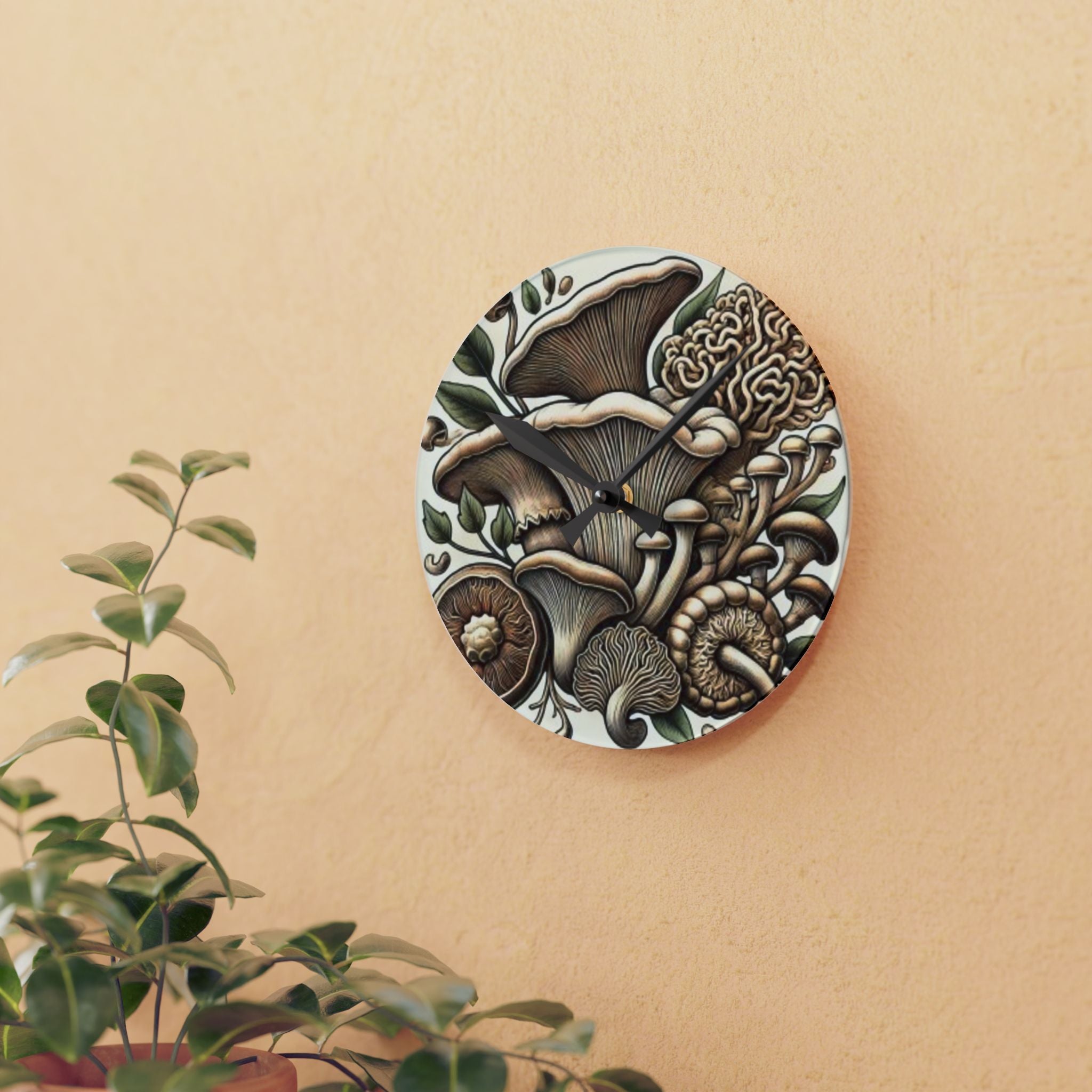 🕒 "Forest Time – Mushroom Harmony Clock" 🍄