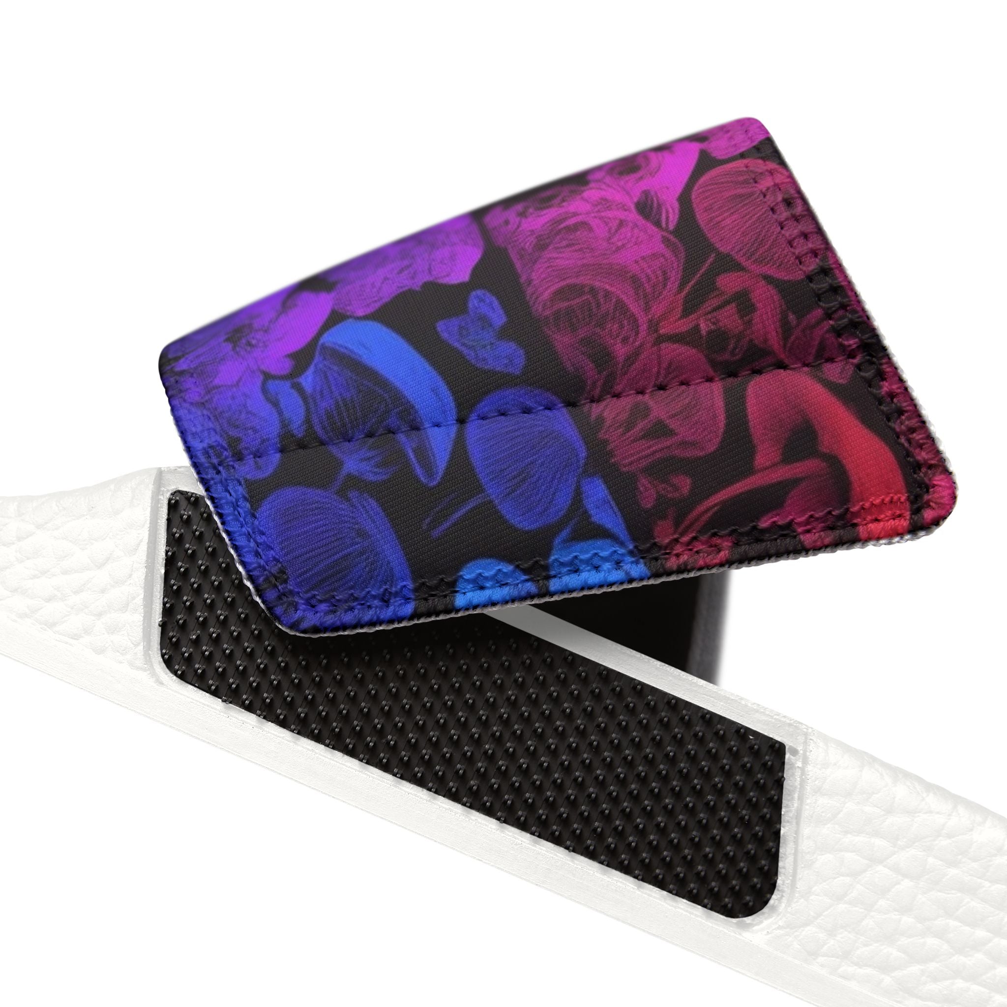 Men's Slide Sandals — Colorful Gradient Skull Pattern Removable-Strap Slides