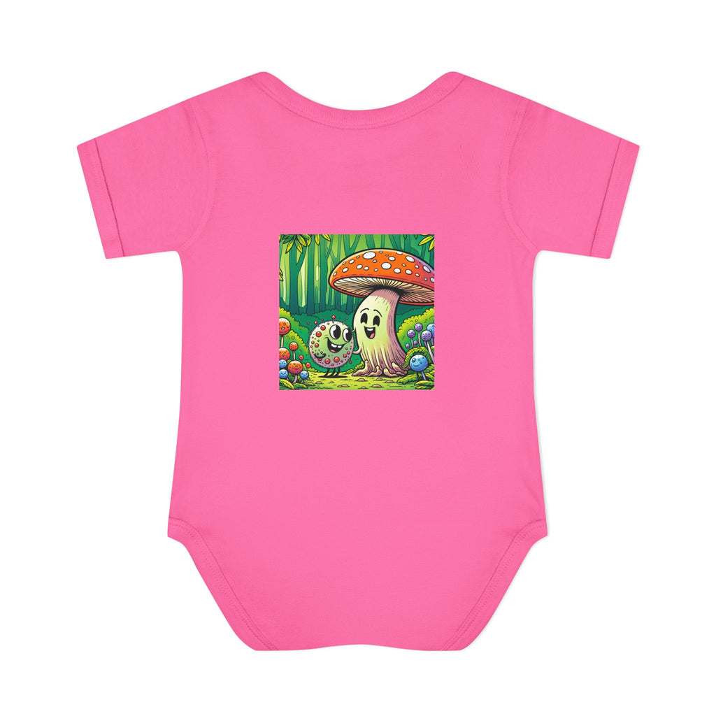🍄👶 “Forest Friends” Baby Bodysuit One Piece