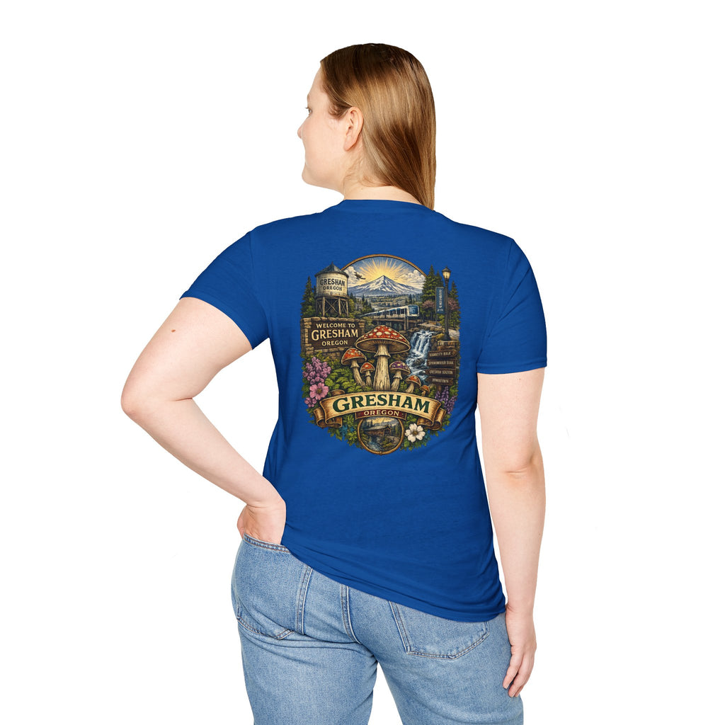 Psychedelic Mushroom Graphic T-Shirt — Red Amanita Illustration
