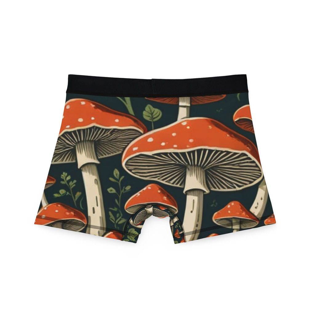 Boxer pour homme Forêt de champignons – Imprimé intégral champignons sombres et mystérieux