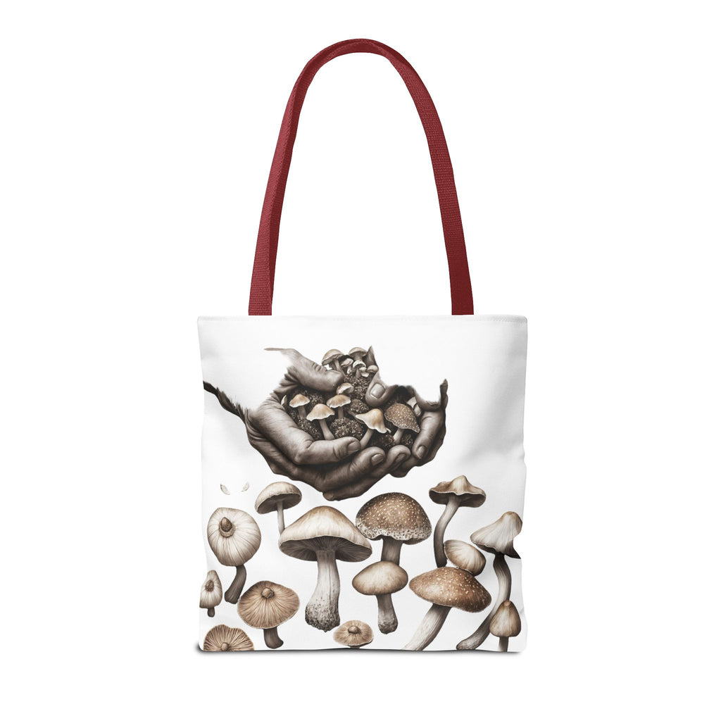 👐 “Harvested by Hand” Mushroom Tote – Carry Nature’s Story 🍄