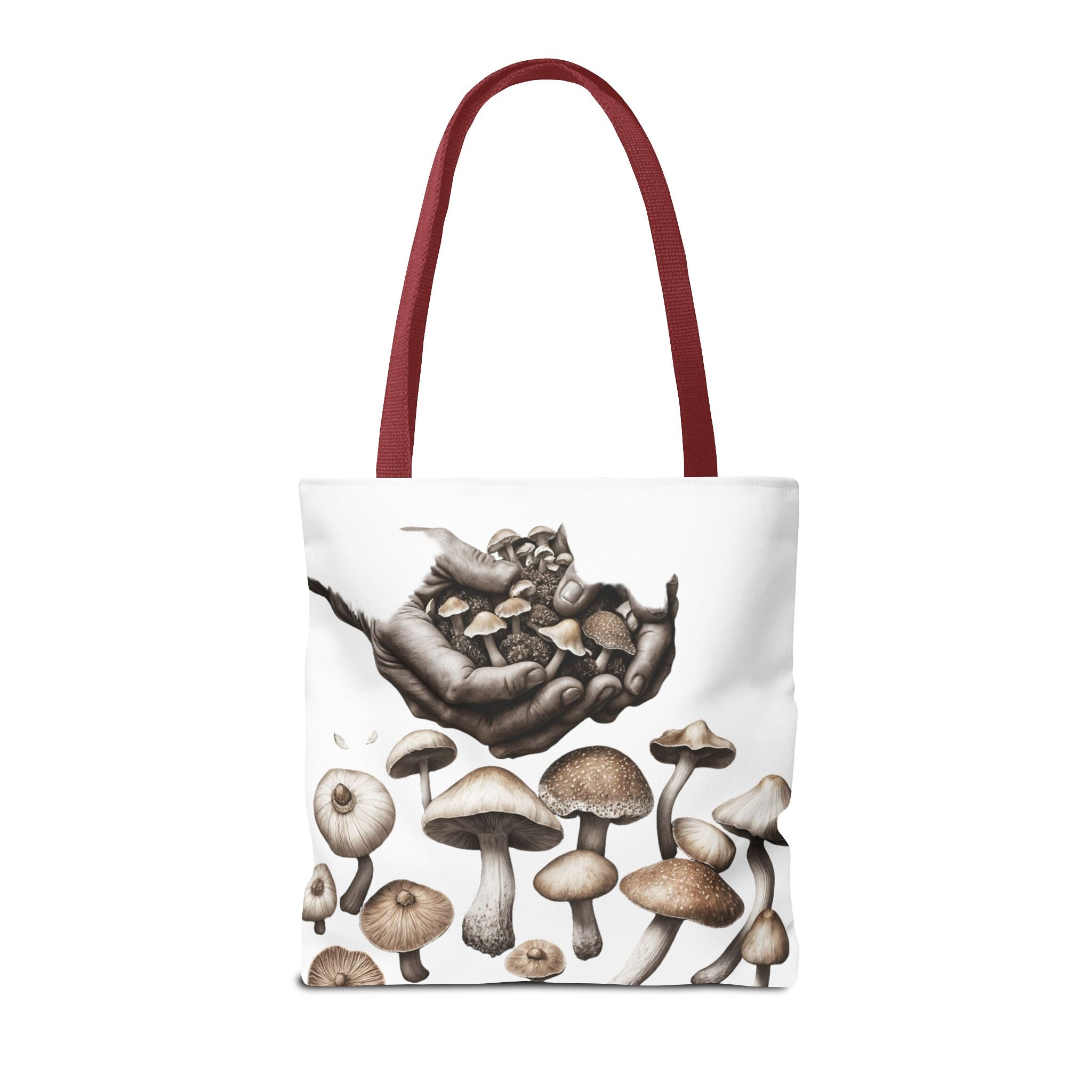 👐 “Harvested by Hand” Mushroom Tote – Carry Nature’s Story 🍄