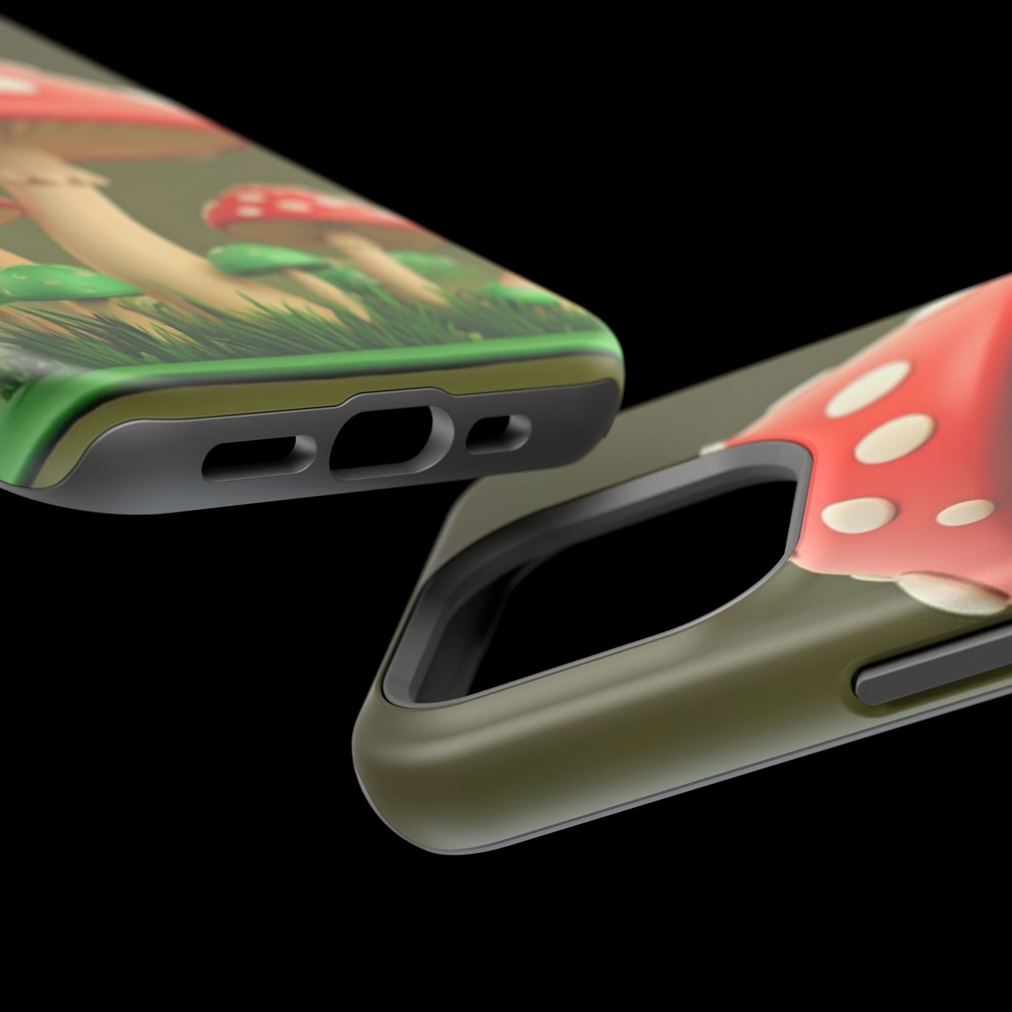🍄🔥Golden Glow Mushroom Phone Case – Nature Meets Radiance" 🍄✨📱