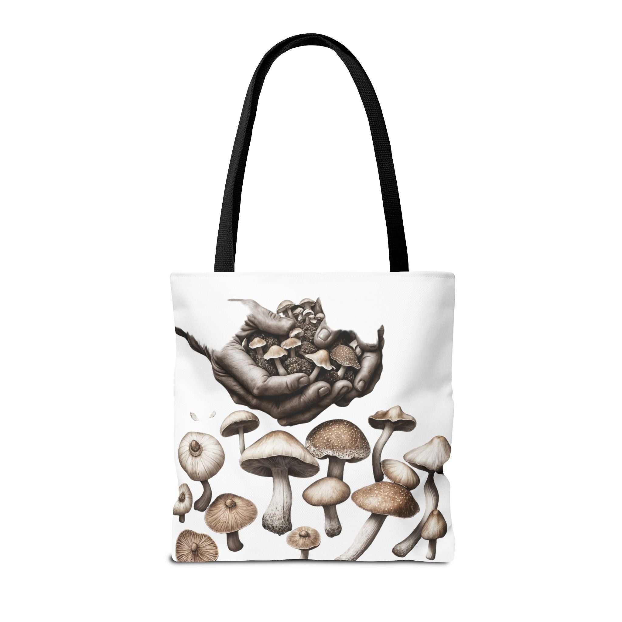 👐 “Harvested by Hand” Mushroom Tote – Carry Nature’s Story 🍄