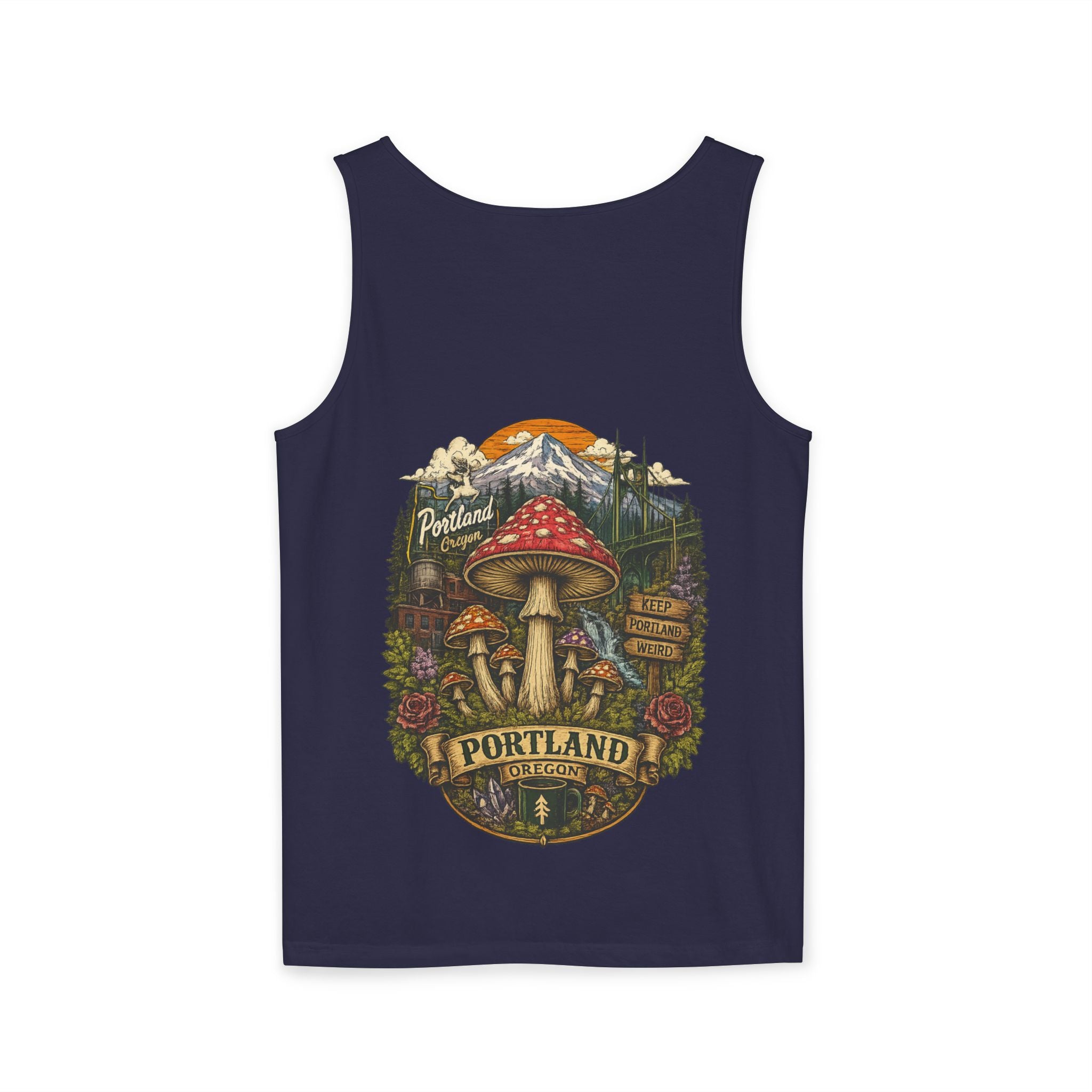 Mushroom Tank Top — Psychedelic & Portland Forest Graphic Tank