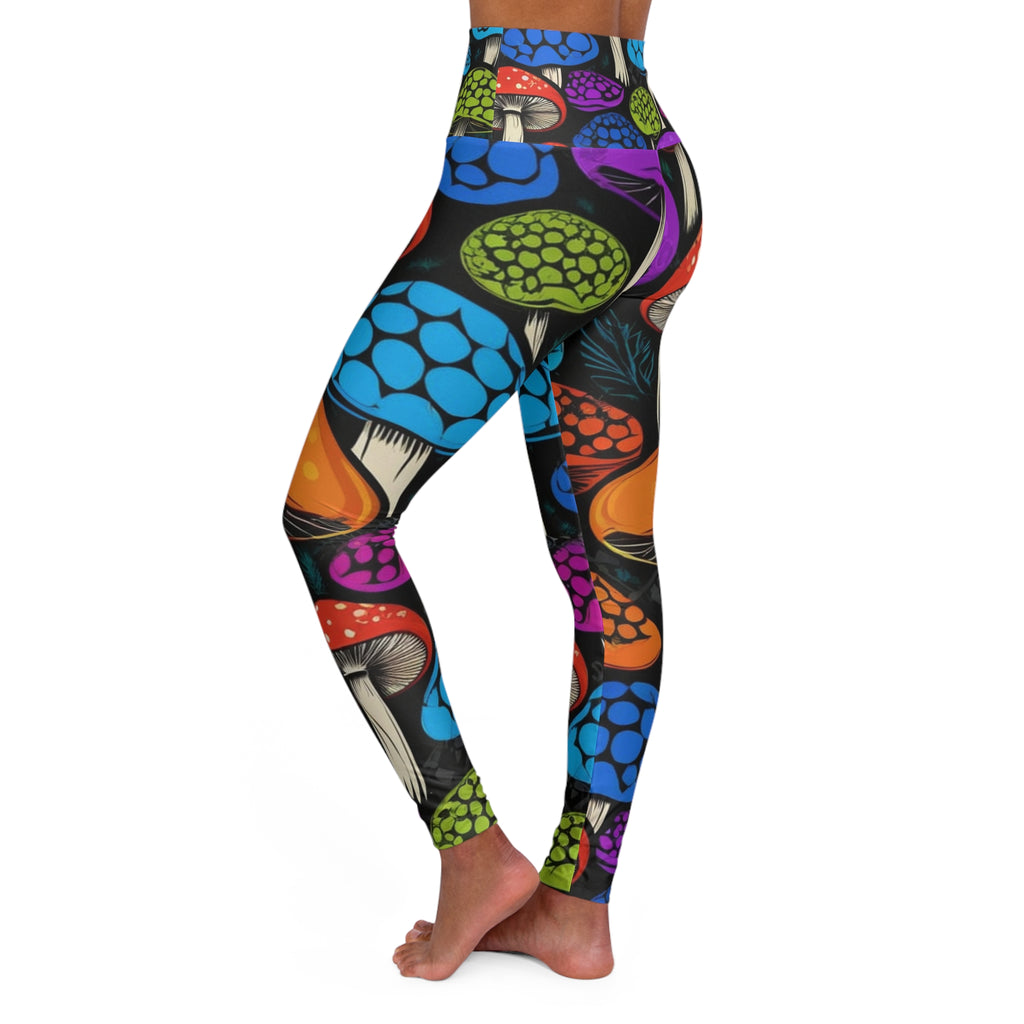 🍄 "Shroom Bloom" Leggings – Stretch Wild. Move Bold.  Why blend in when you can burst out?