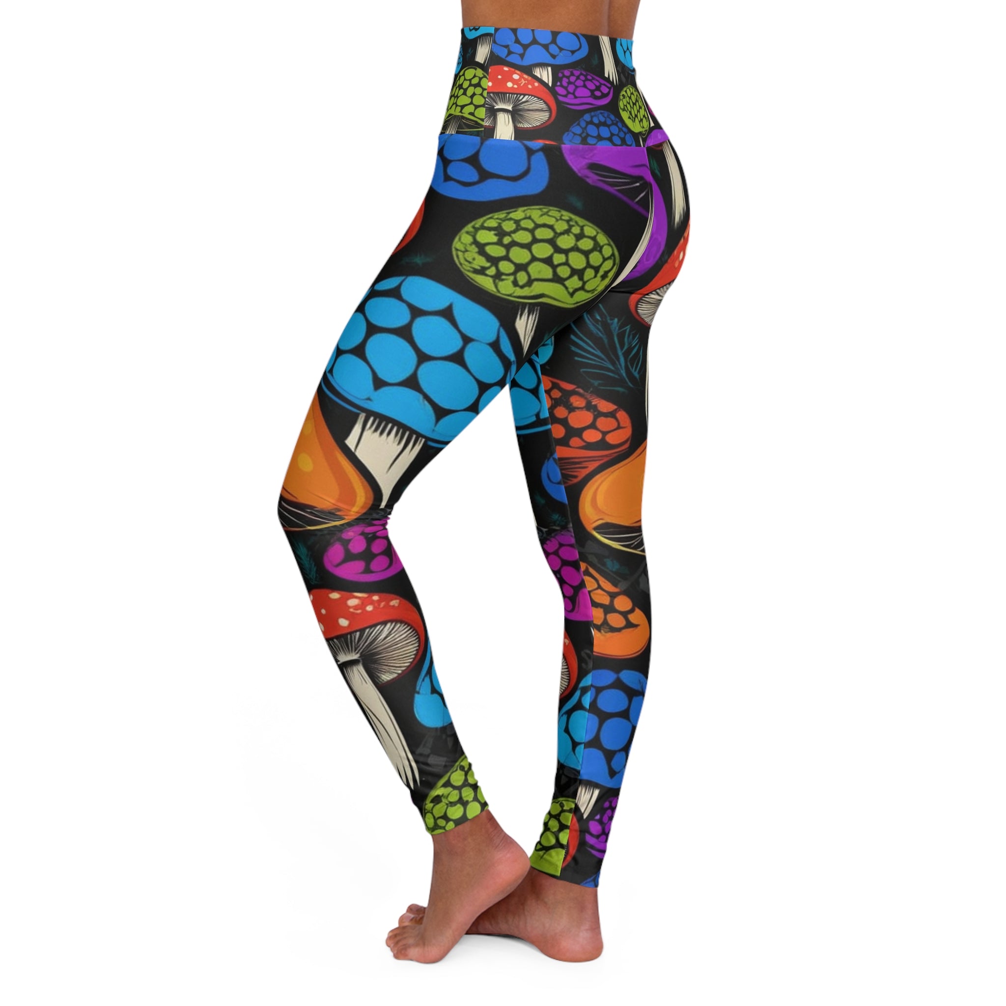 🍄 "Shroom Bloom" Leggings – Stretch Wild. Move Bold.  Why blend in when you can burst out?