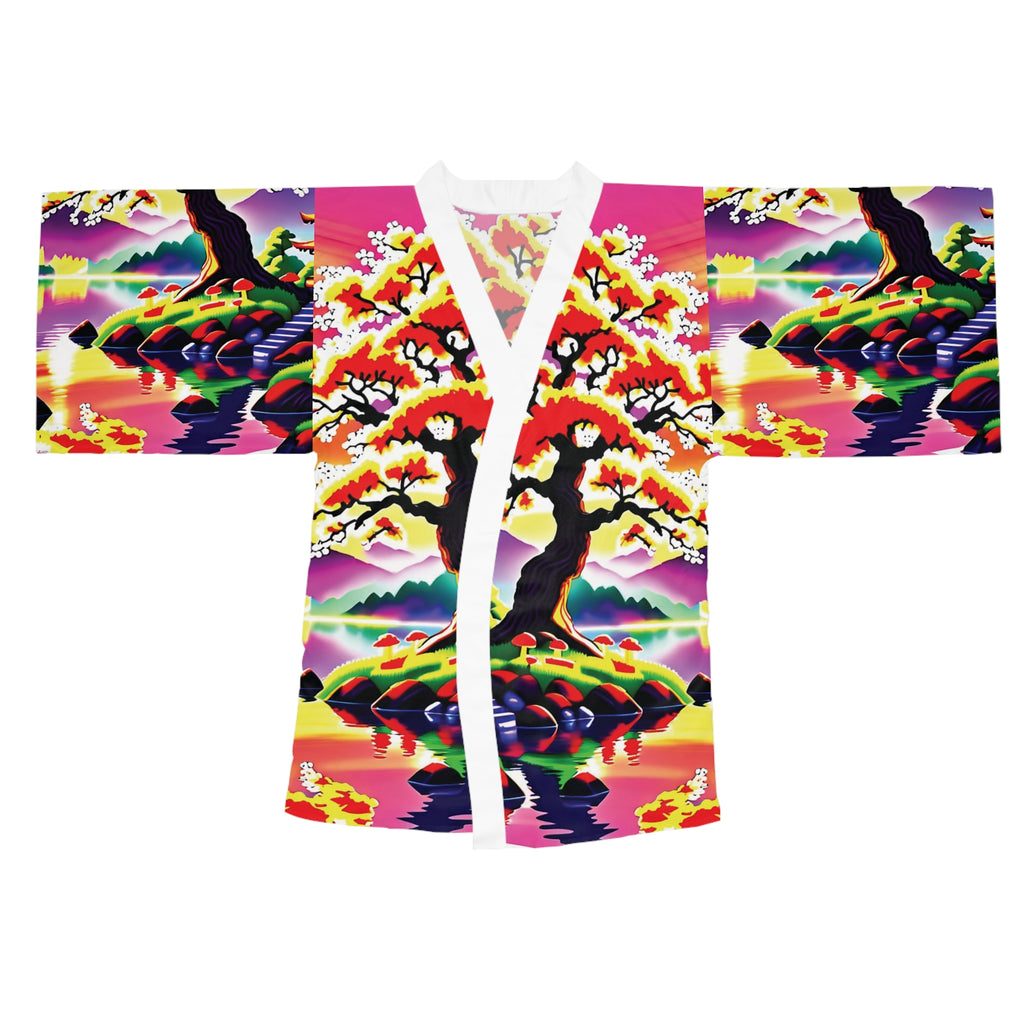Kimono Robe: Sunset Sakura Kimono Robe