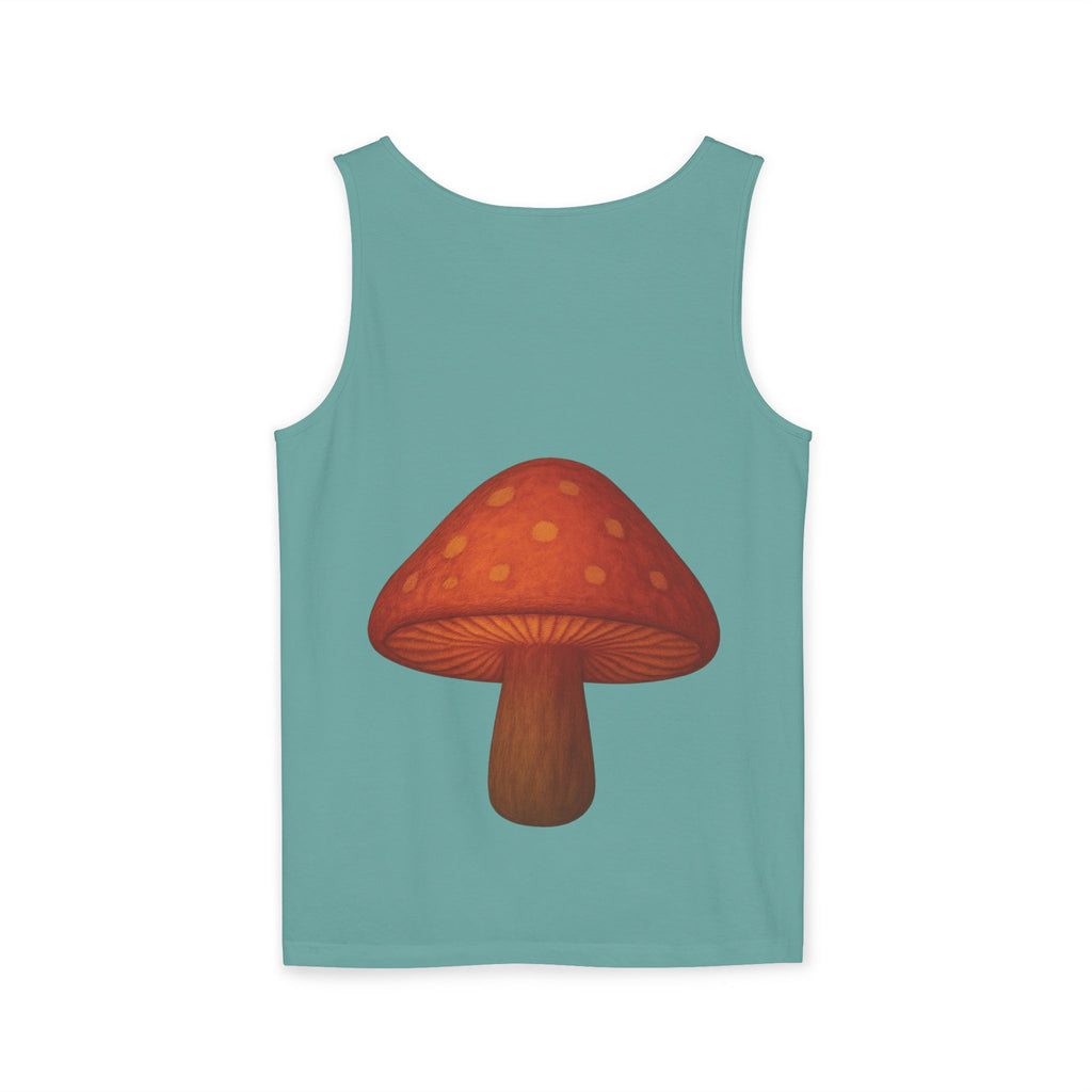Portland Mushroom Tank Top — Vintage Forest Travel Graphic