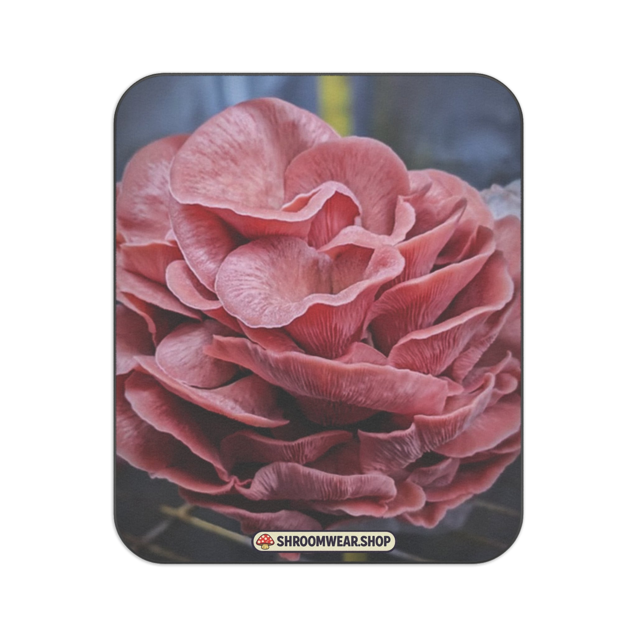 Blanket: Floral Pink Rose Picnic Blanket — Waterproof Outdoor Beach & Garden Throw