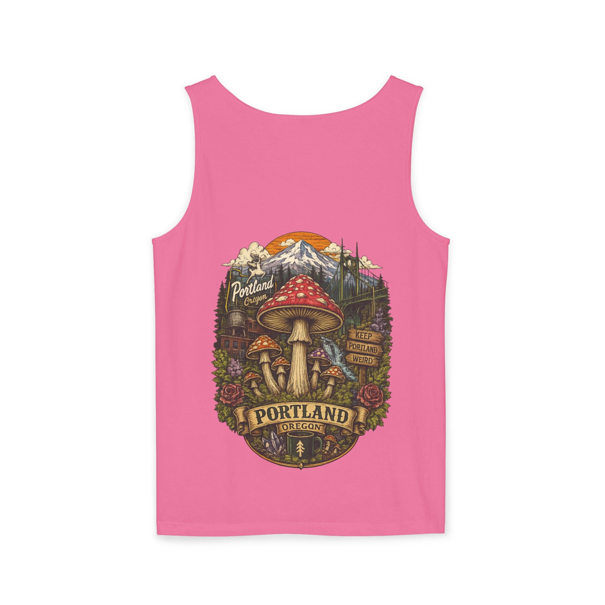 Mushroom Tank Top — Psychedelic & Portland Forest Graphic Tank