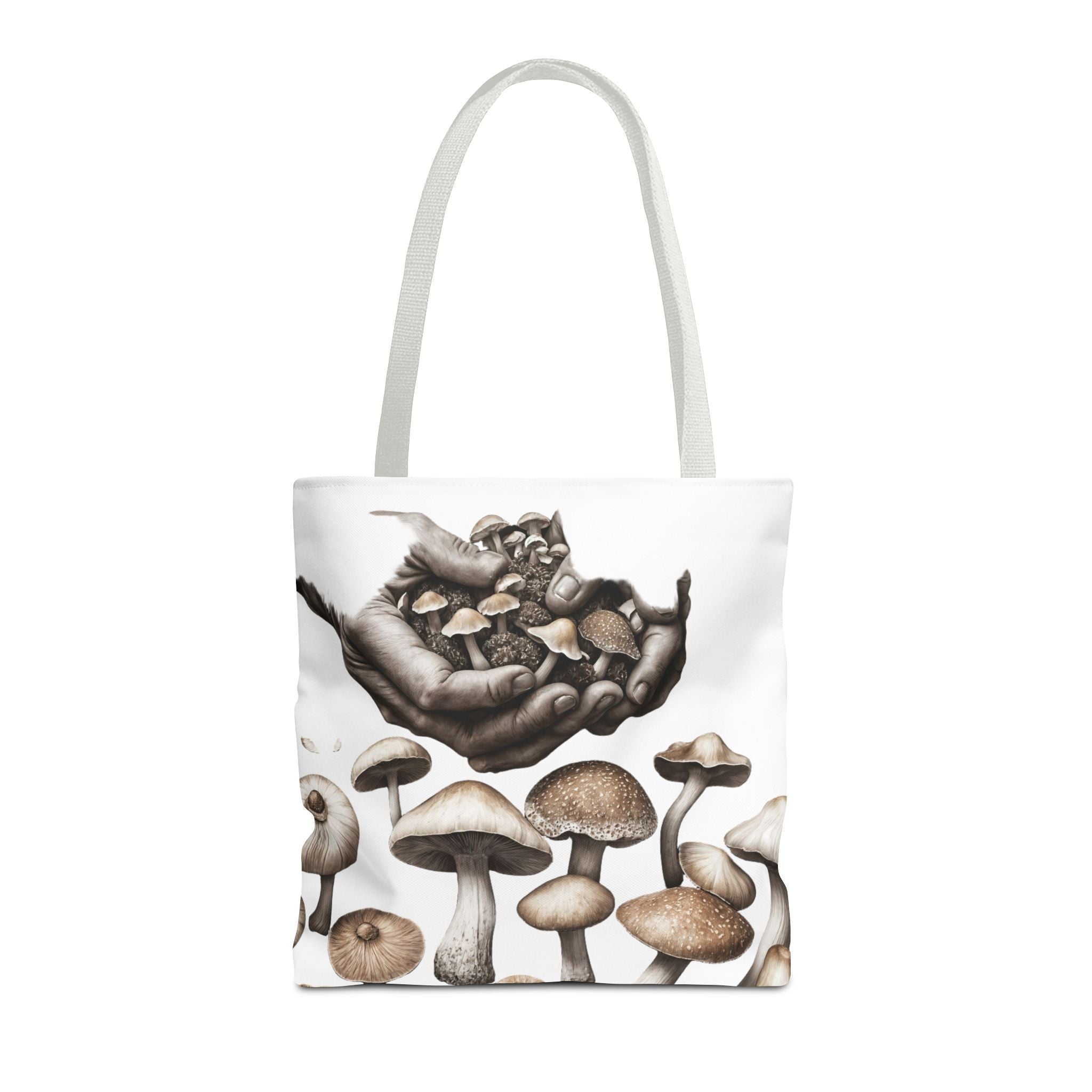 👐 “Harvested by Hand” Mushroom Tote – Carry Nature’s Story 🍄