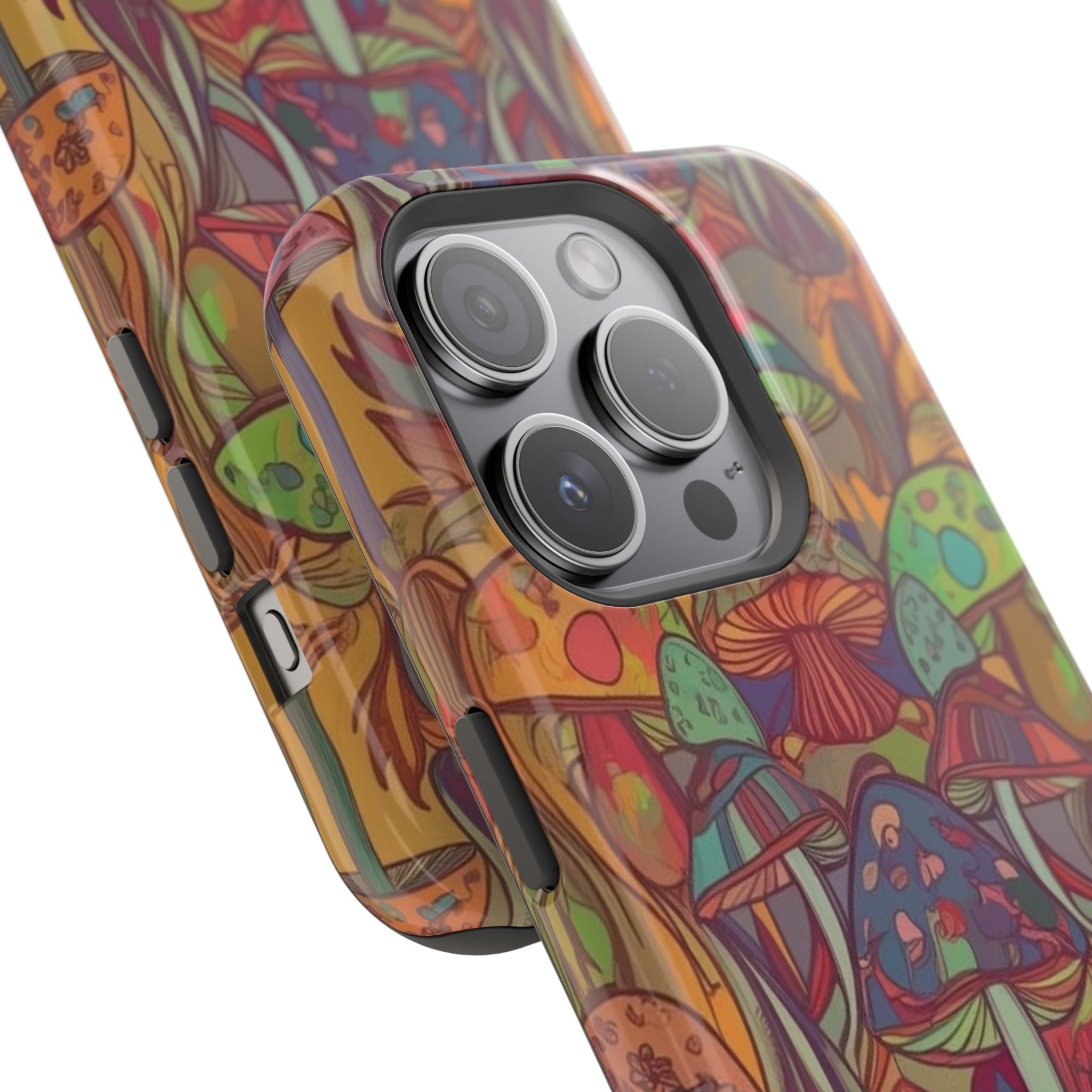 Mushroom Grove Impact-Resistant Case, Unique Phone Cover for Nature Lovers, Mushroom Art Gifts, Phone Accessories for Festivals, [...]