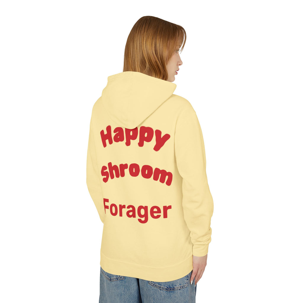 Mushroom Christmas Tree Hoodie — "Happy Shroom Forager" Holiday Pullover