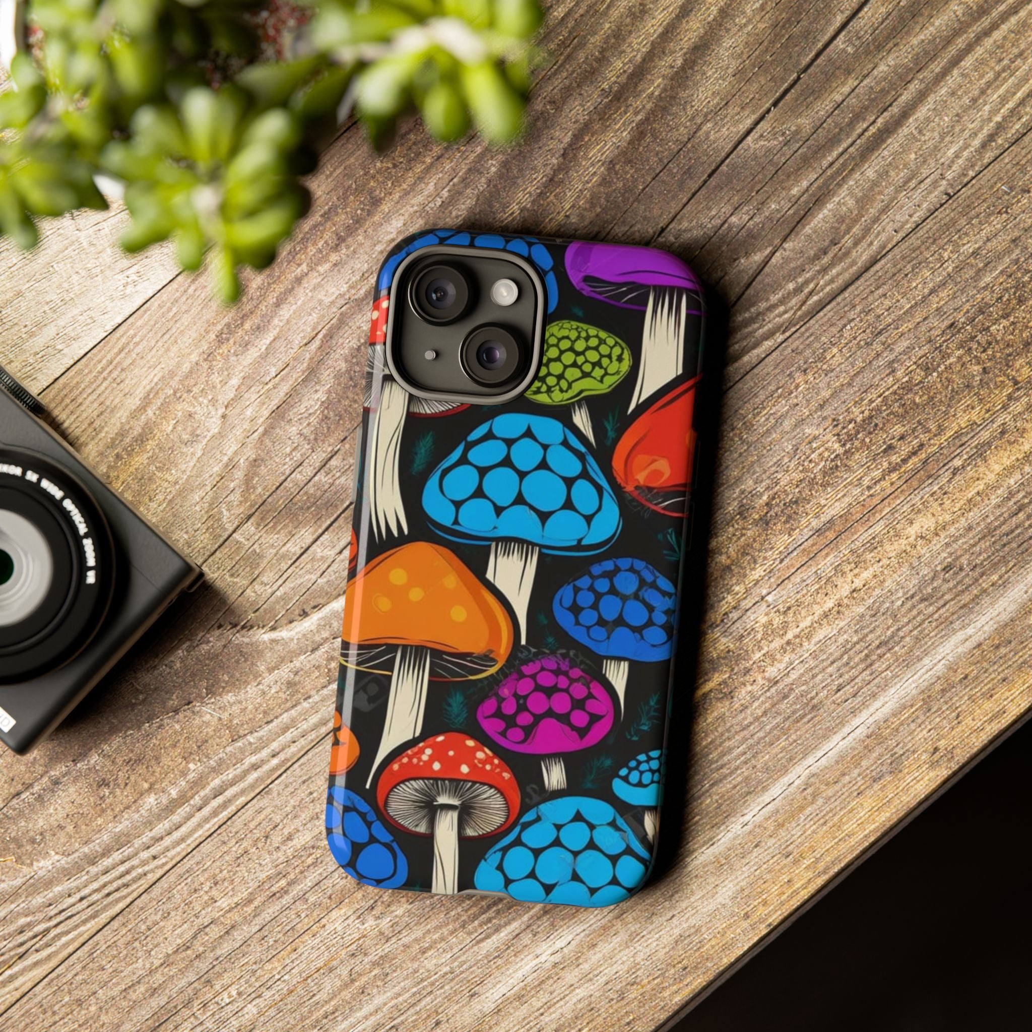 🍄 Shroom Pop iPhone Case – Protect Your Phone in Psychedelic Style 🌈📱