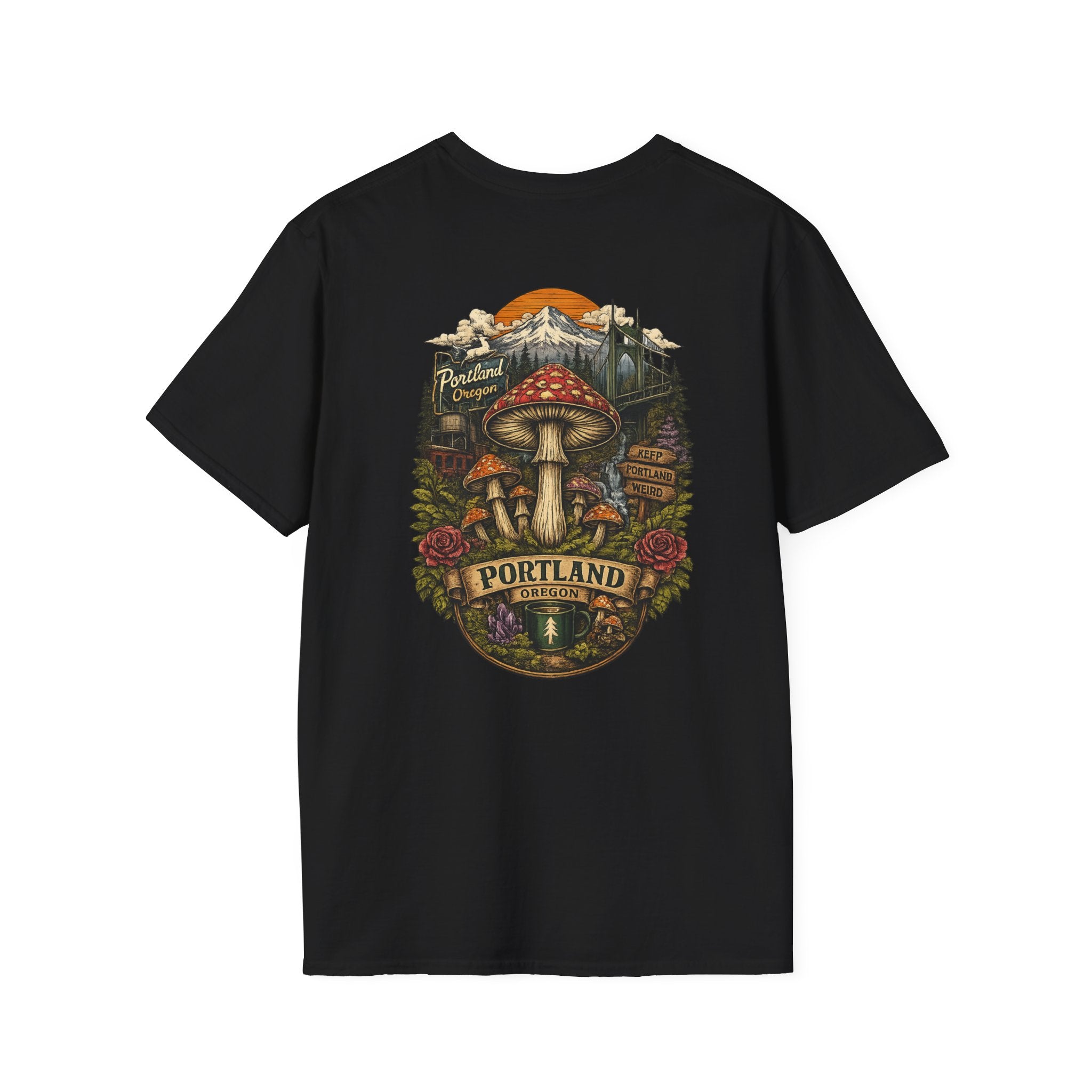 Mushroom Magic T-Shirt — Vintage Red Toadstool Illustration