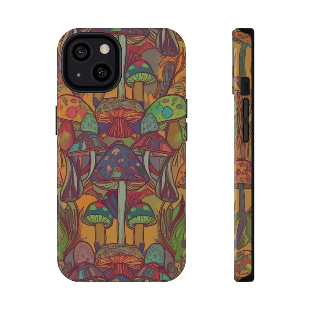 Mushroom Grove Impact-Resistant Case, Unique Phone Cover for Nature Lovers, Mushroom Art Gifts, Phone Accessories for Festivals, [...]