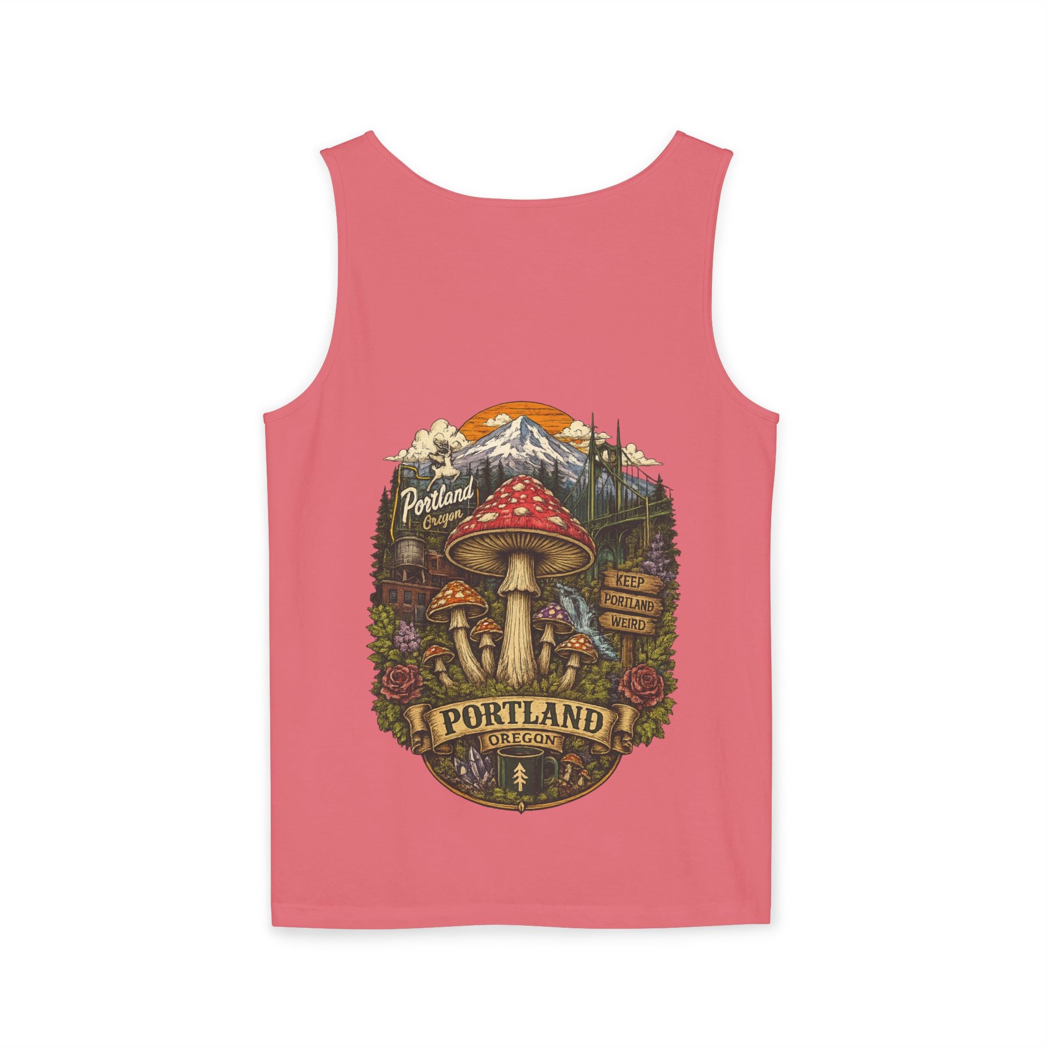 Mushroom Tank Top — Psychedelic & Portland Forest Graphic Tank