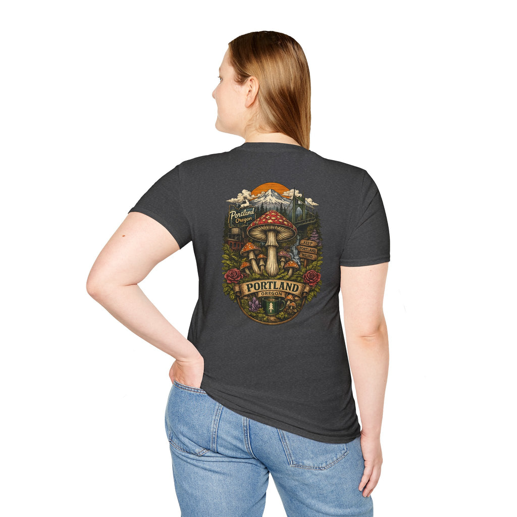 Mushroom Magic T-Shirt — Vintage Red Toadstool Illustration