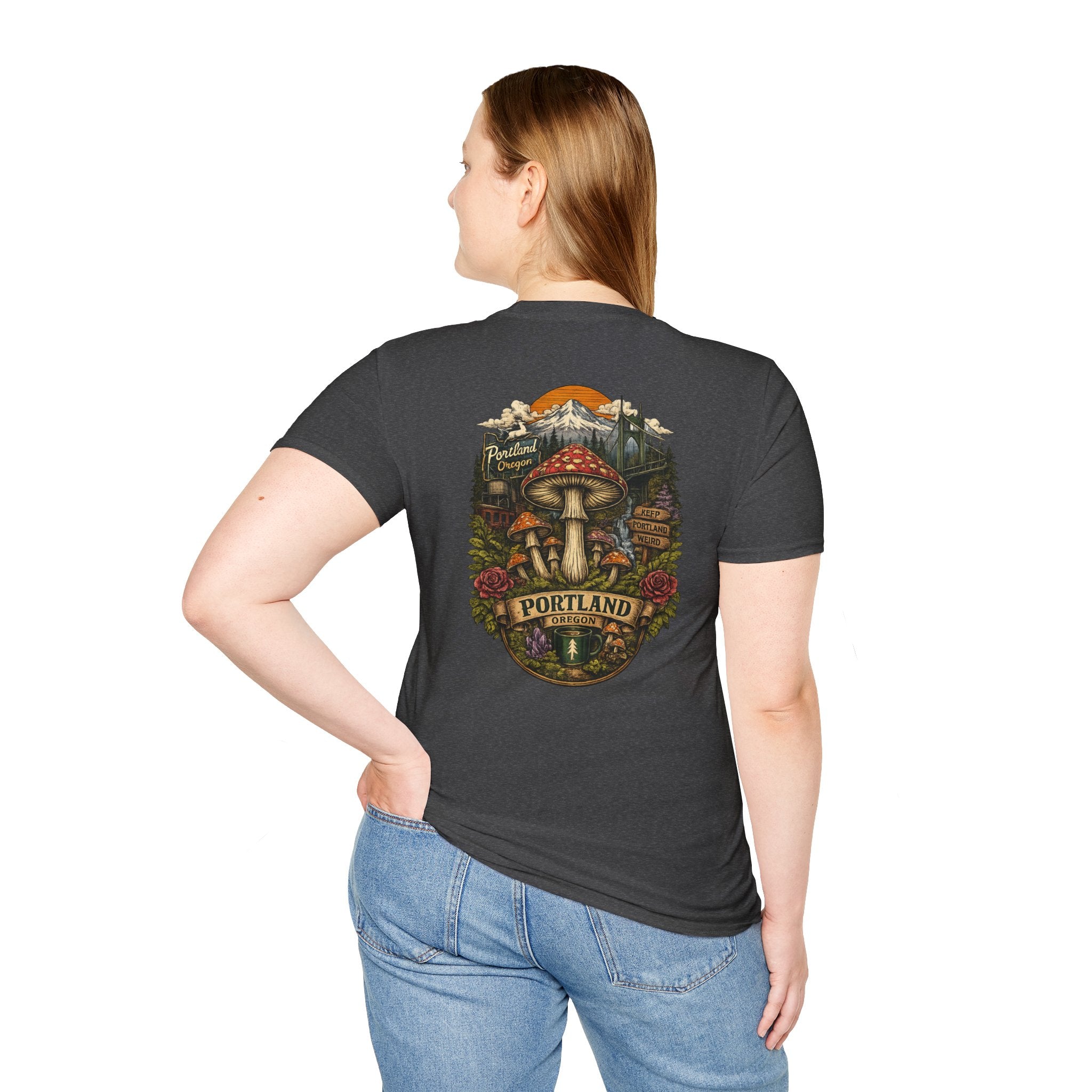 Mushroom Magic T-Shirt — Vintage Red Toadstool Illustration