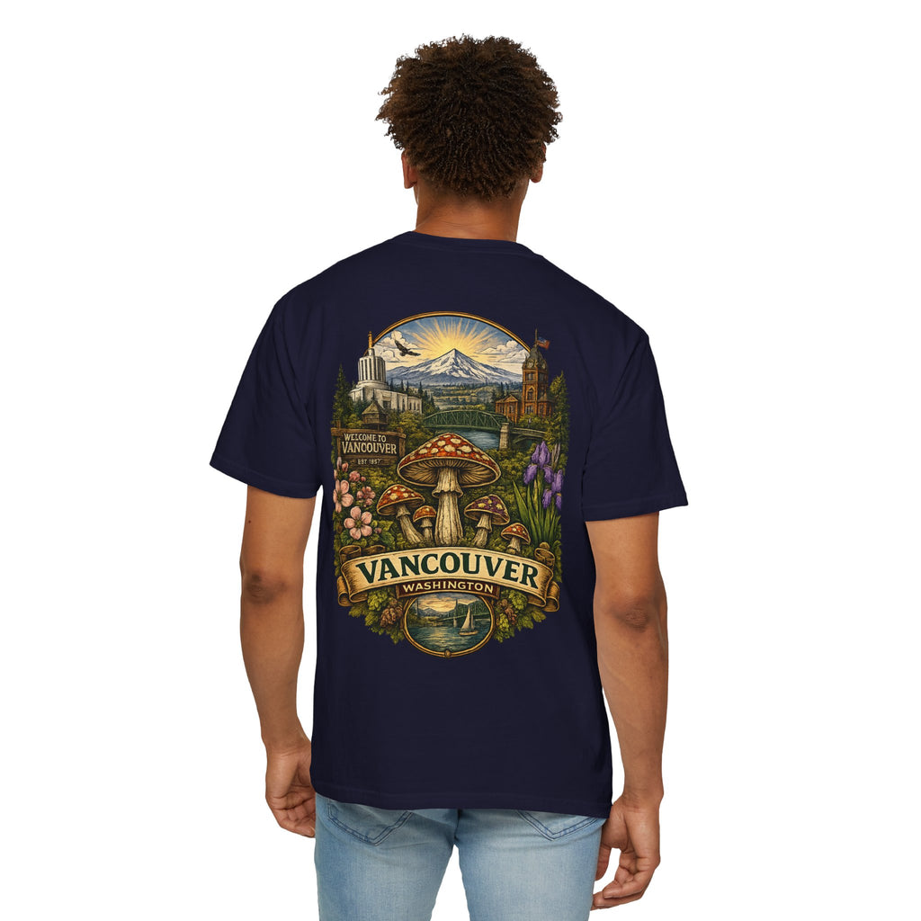 Lake Oswego Mushroom T-Shirt — Vintage Nature & Psychedelic Fungi Design